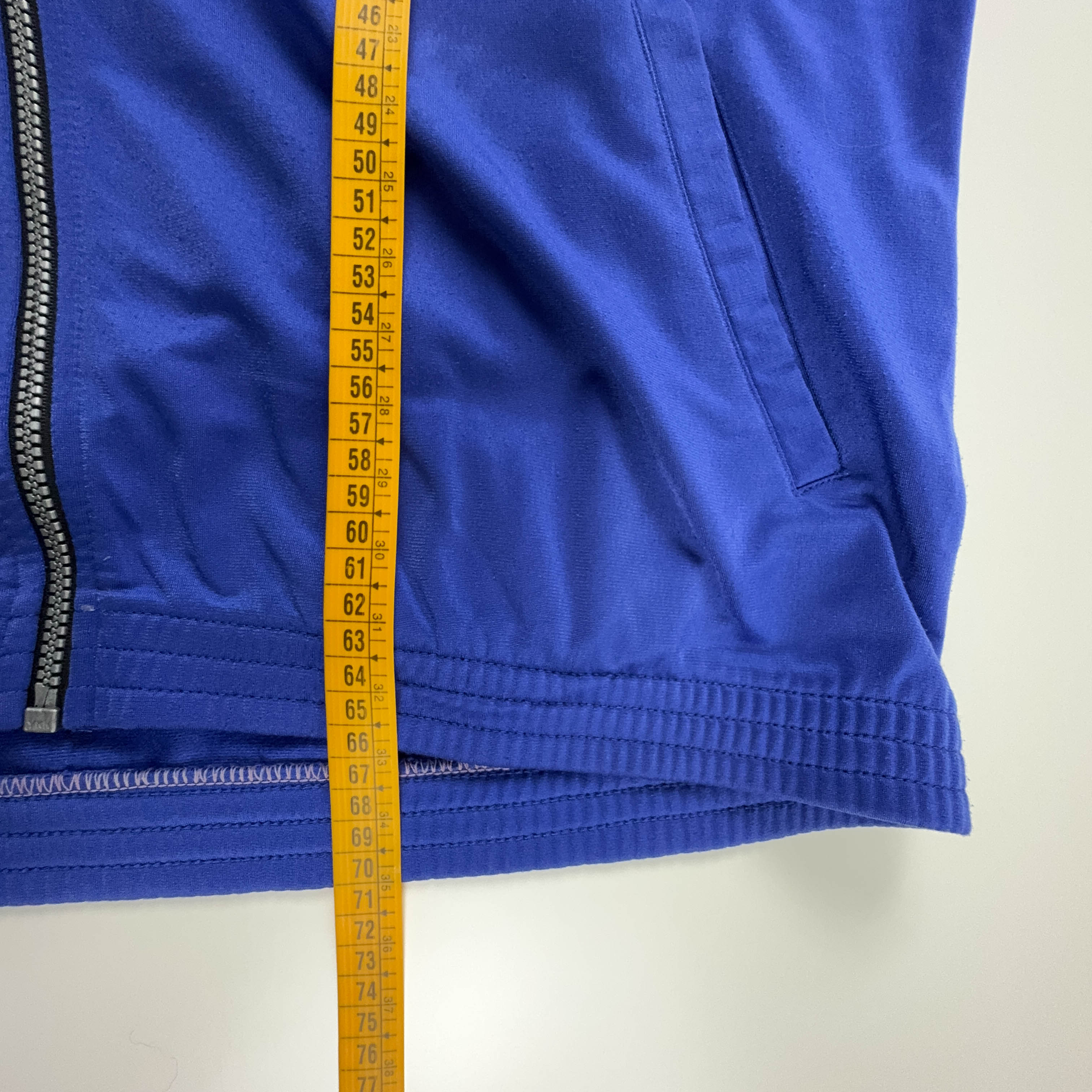 Felpa Reebok The Pump blu con zip e ricami anni 90 - Taglia XL uomo