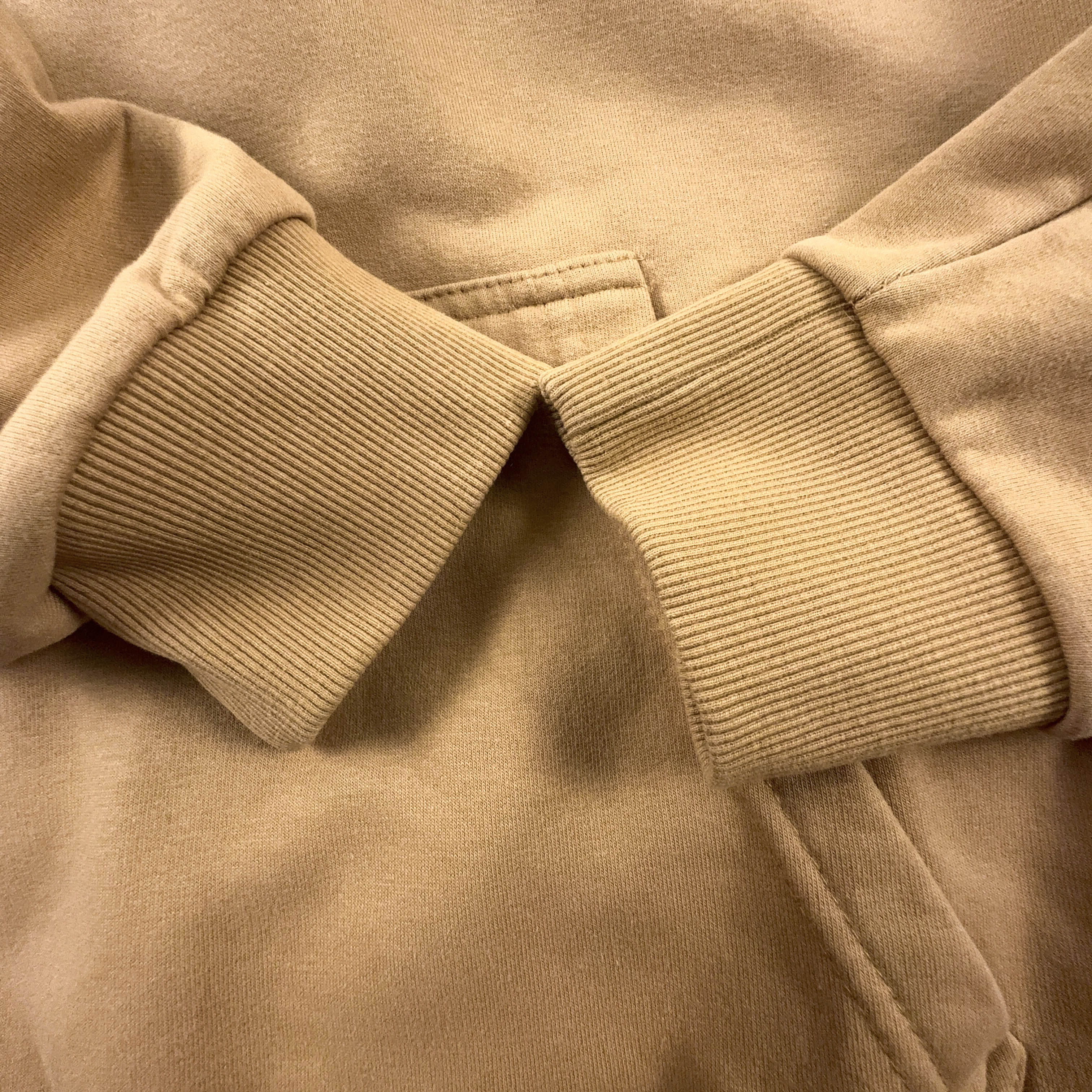 Felpa Kani marrone chiaro con cappuccio e ricamo 80% cotone - Taglia XL uomo