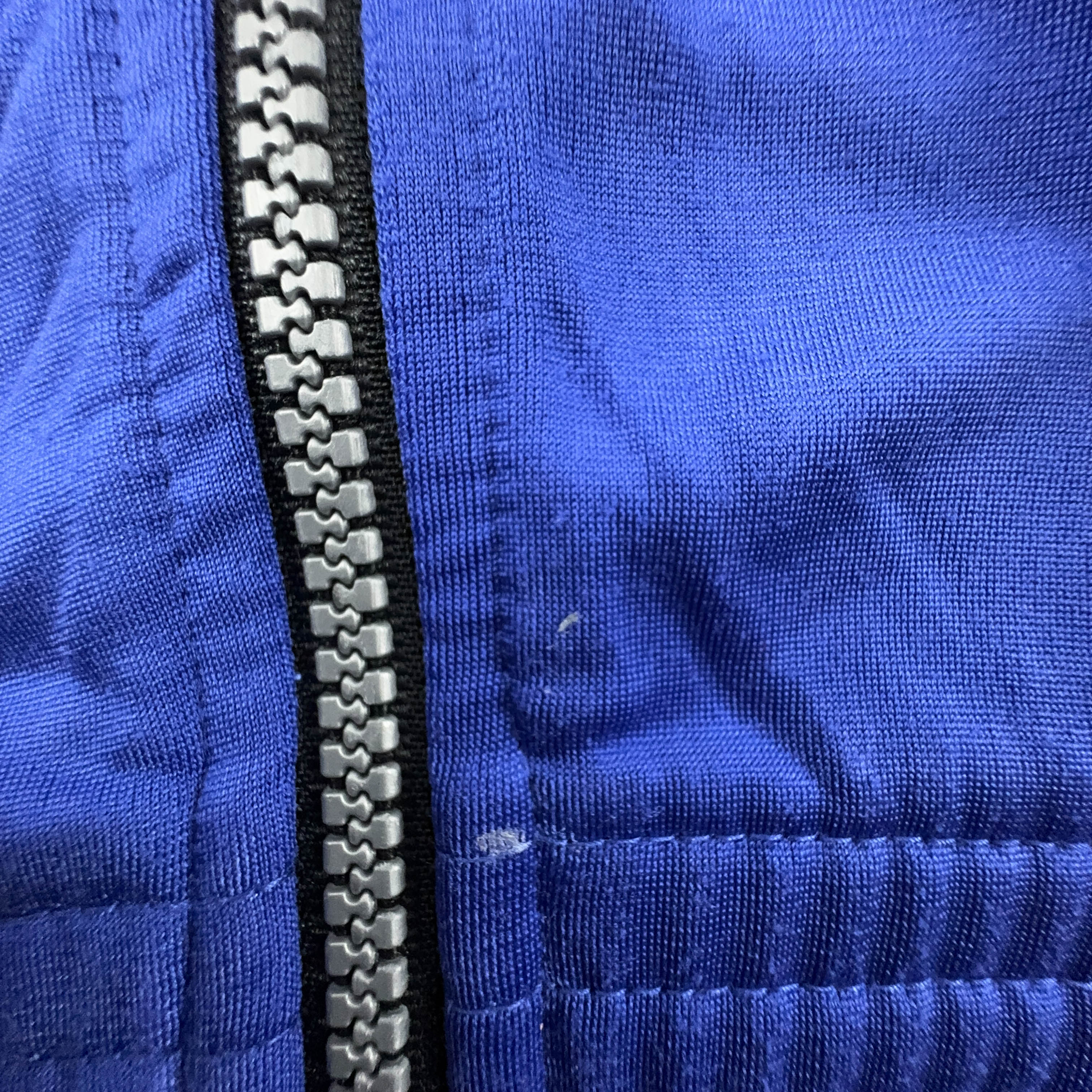 Felpa Reebok The Pump blu con zip e ricami anni 90 - Taglia XL uomo