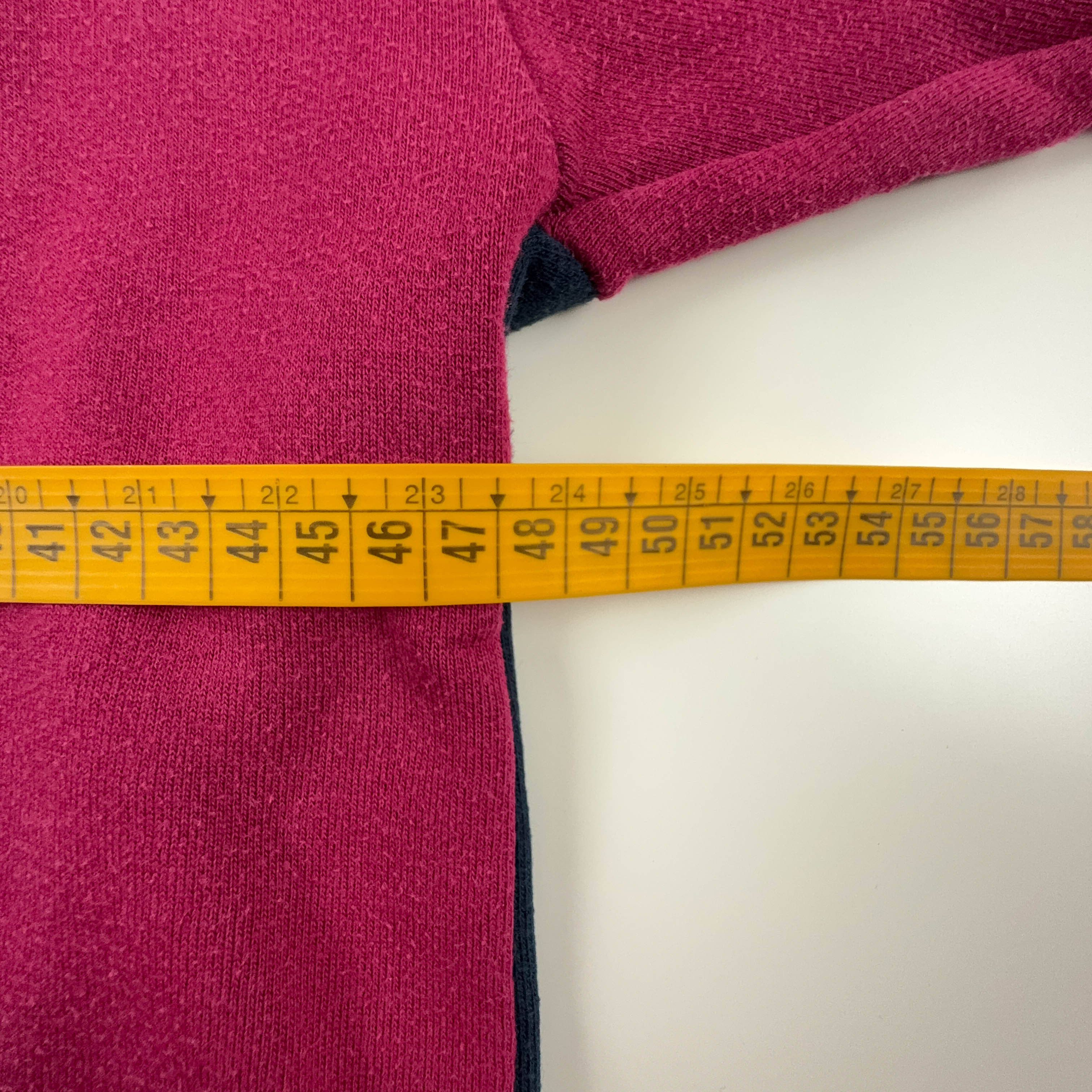 Felpa Champion Vintage rossa e blu scuro logo ricamato anni 90 - Taglia L uomo