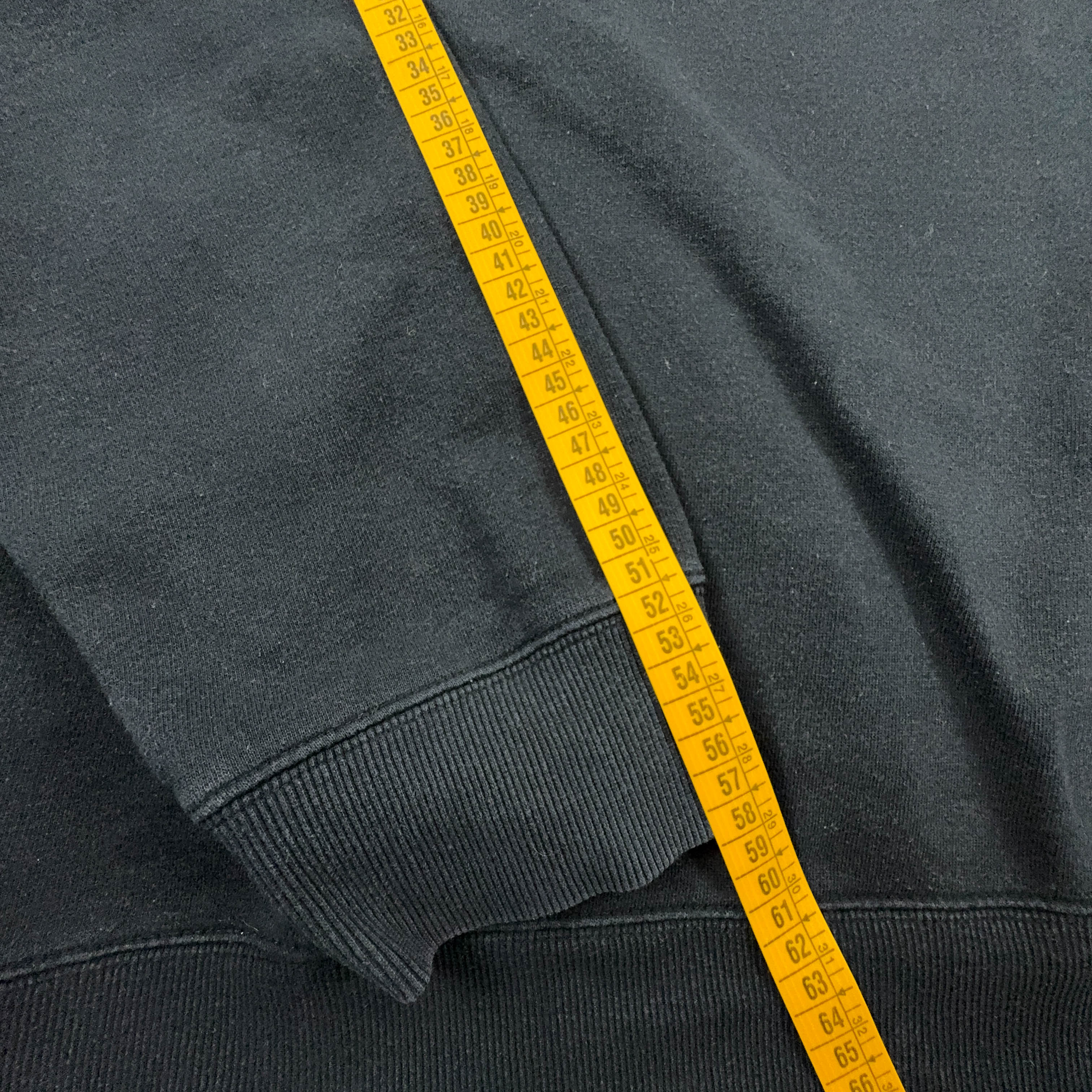 Felpa Fila Vintage nera a girocollo logo bianco ricamato anni 2000 - Taglia XL uomo