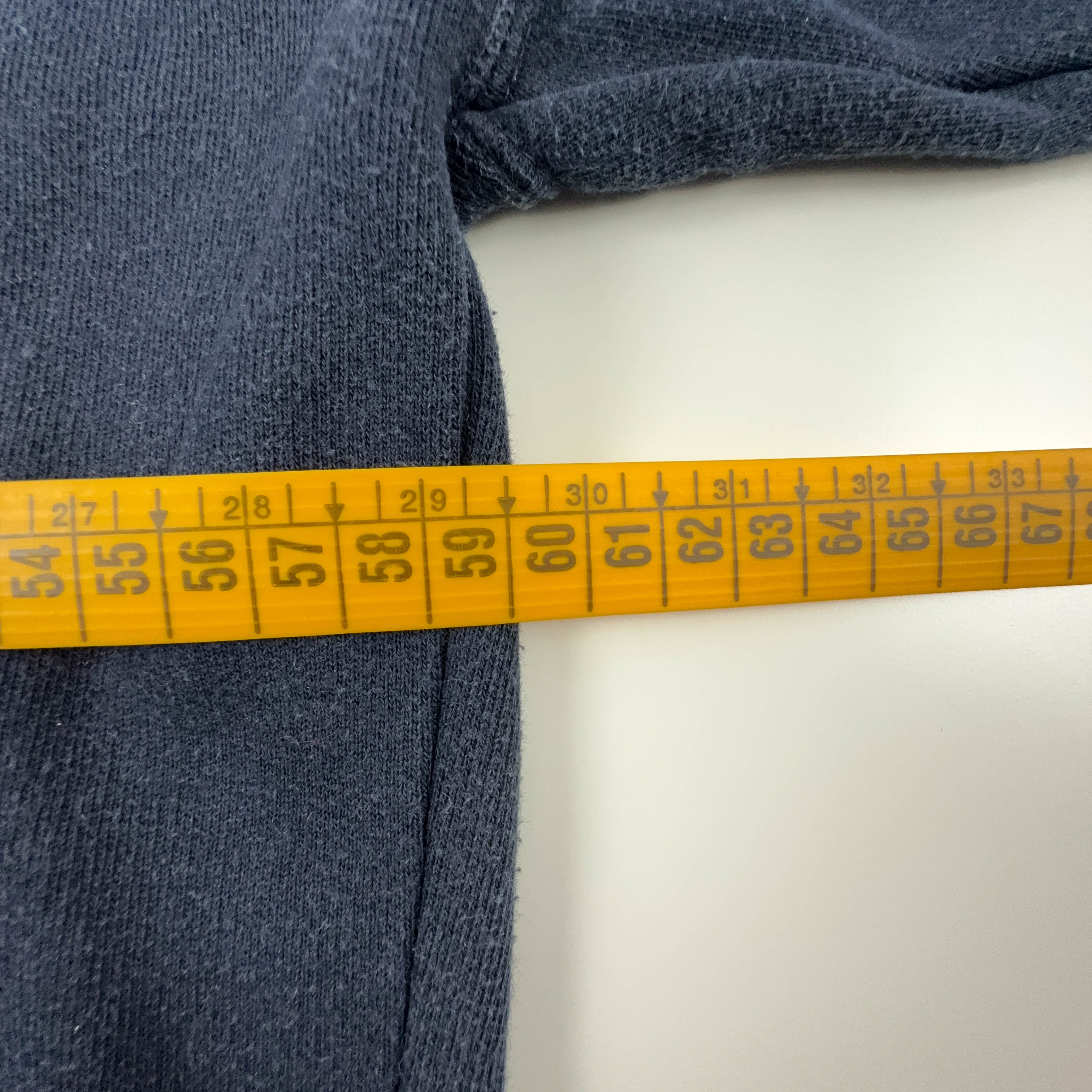 Felpa Rifle Vintage blu scuro a girocollo con ricamo sul fronte anni 90 - Taglia L uomo