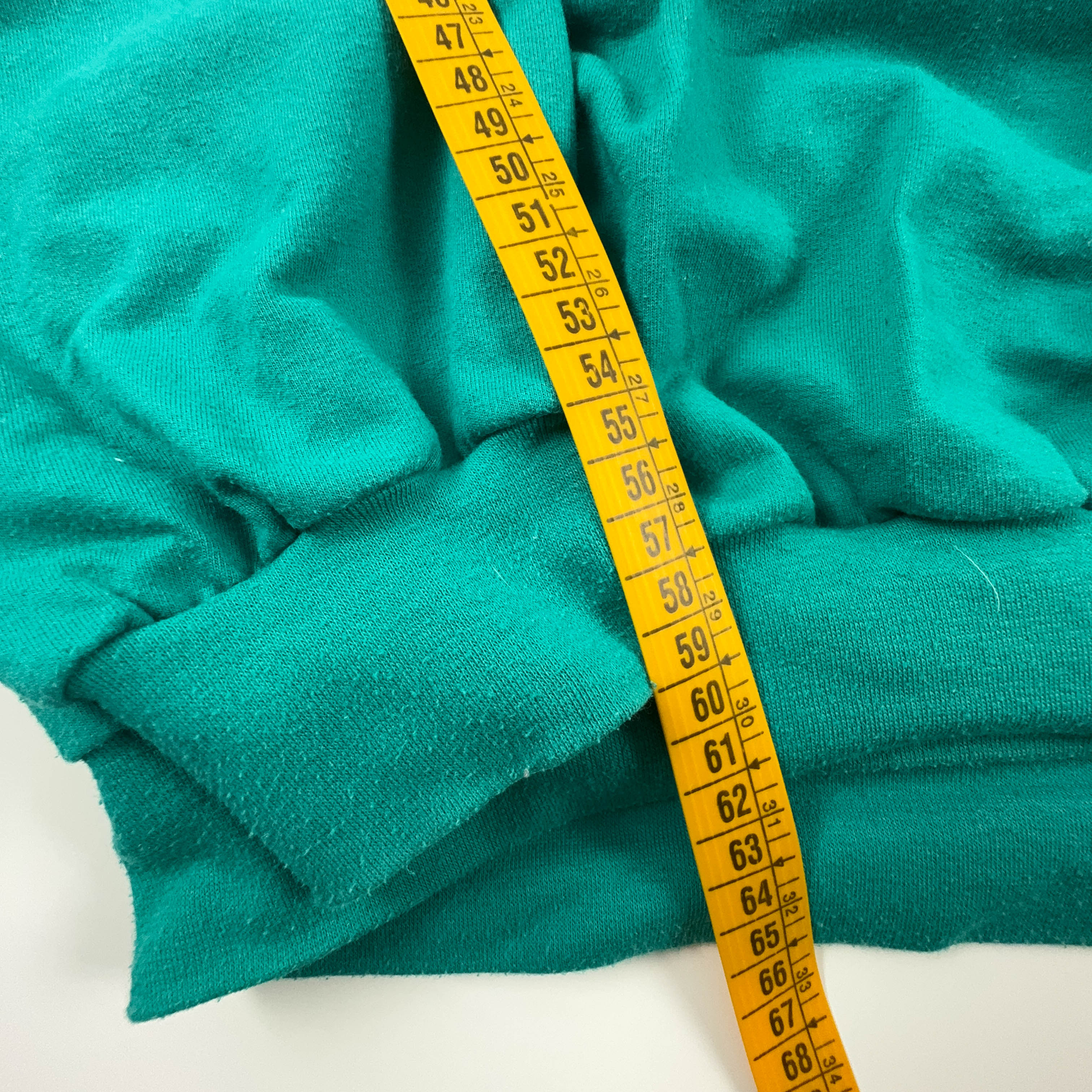Felpa Reebok Vintage verde acqua a girocollo con stampa anni 90 - Taglia L/XL uomo