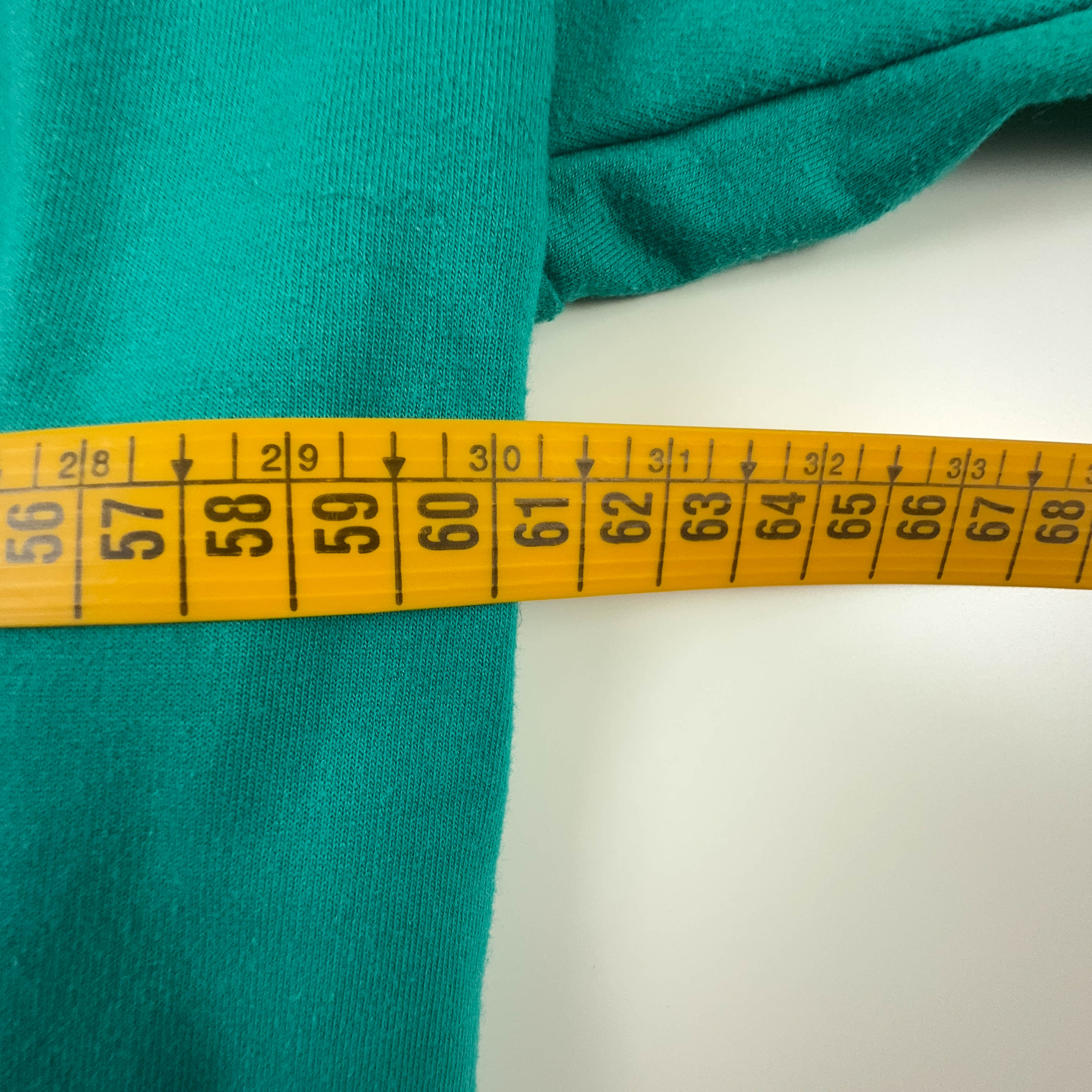 Felpa Reebok Vintage verde acqua a girocollo con stampa anni 90 - Taglia L/XL uomo