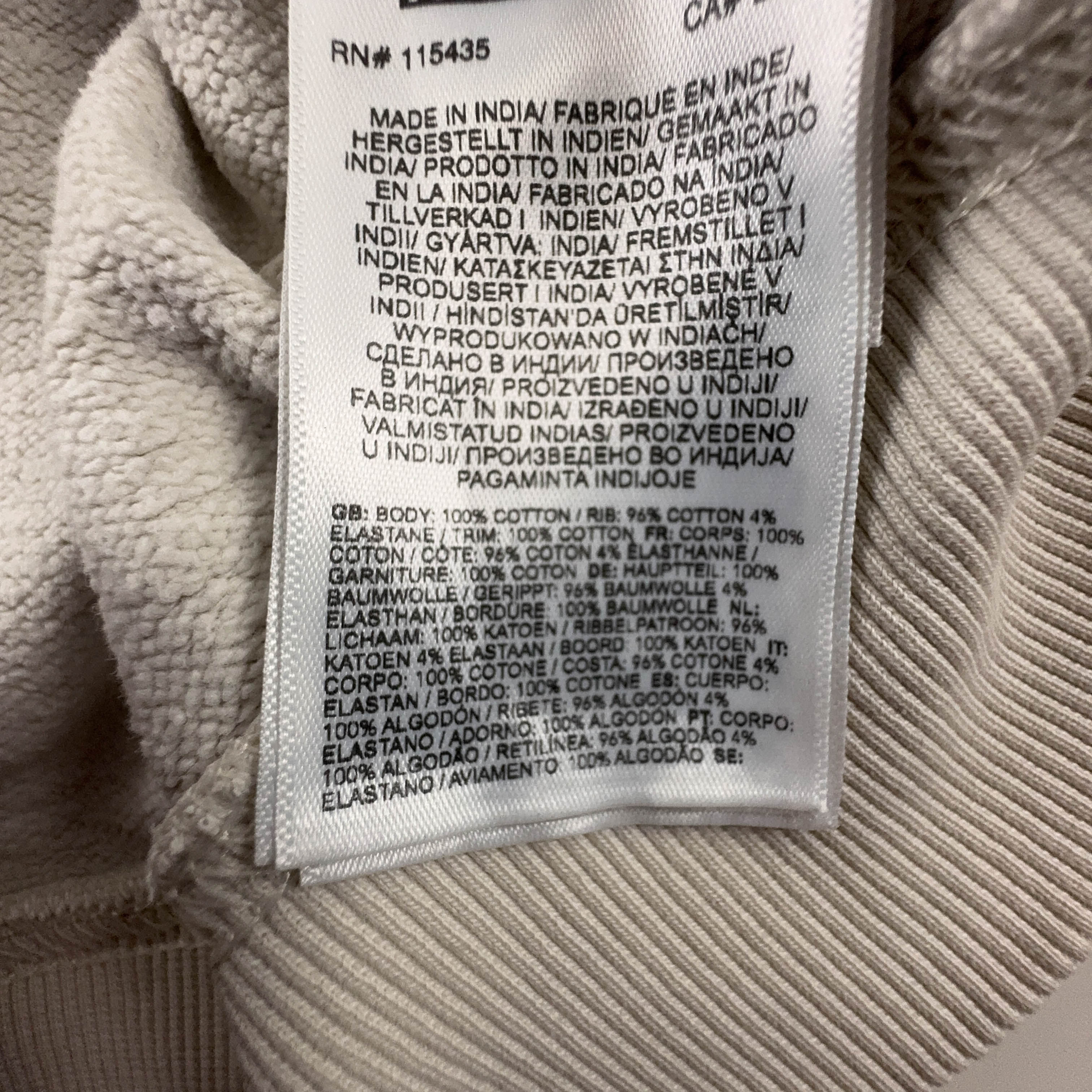 Felpa Napapijri crema con cappuccio In cotone - Taglia L uomo