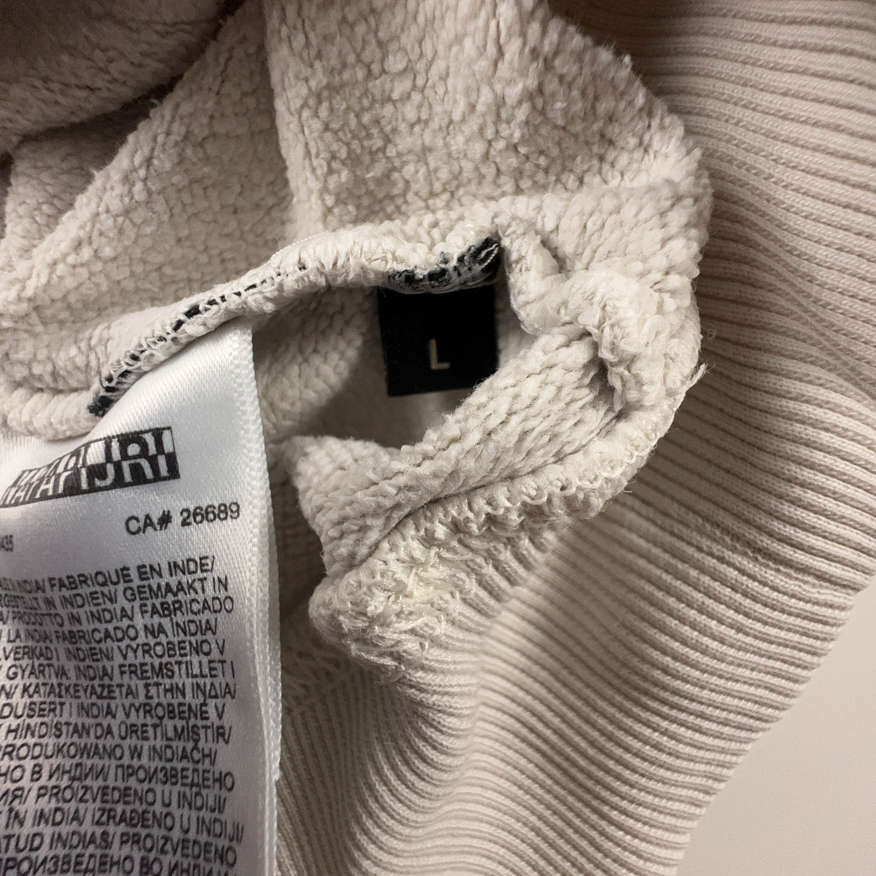 Felpa Napapijri crema con cappuccio In cotone - Taglia L uomo