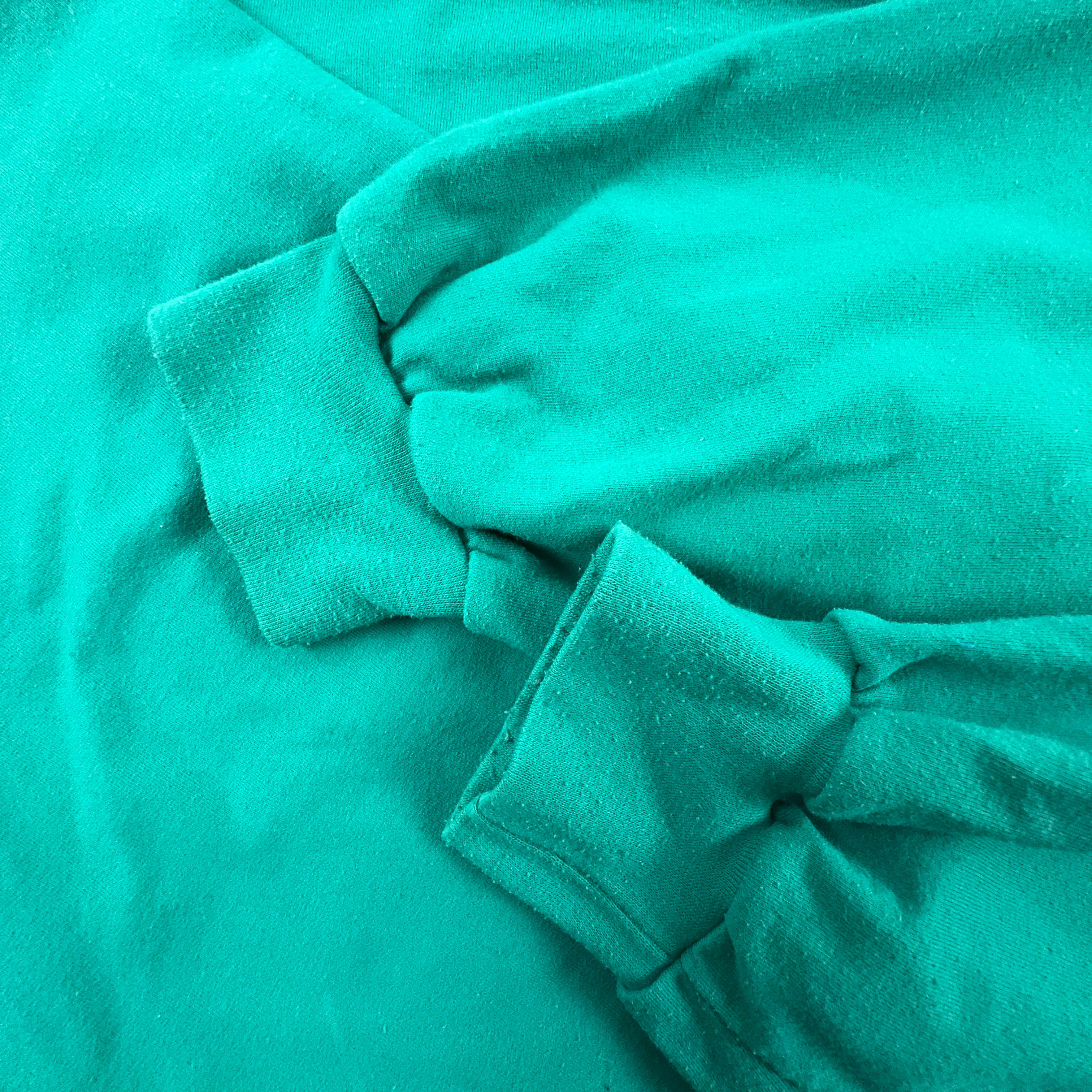 Felpa Reebok Vintage verde acqua a girocollo con stampa anni 90 - Taglia L/XL uomo