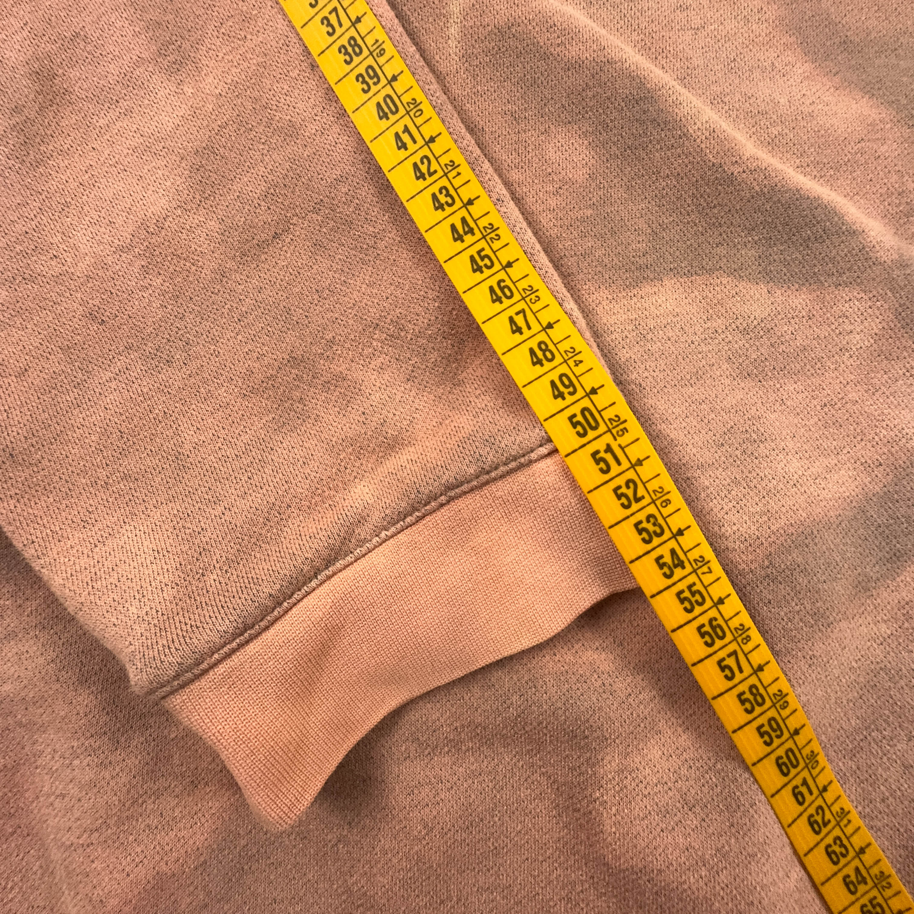 Felpa Nike Vintage Tie Dye arancione e rosa a girocollo in cotone anni 2000 - Taglia XL/XXL uomo