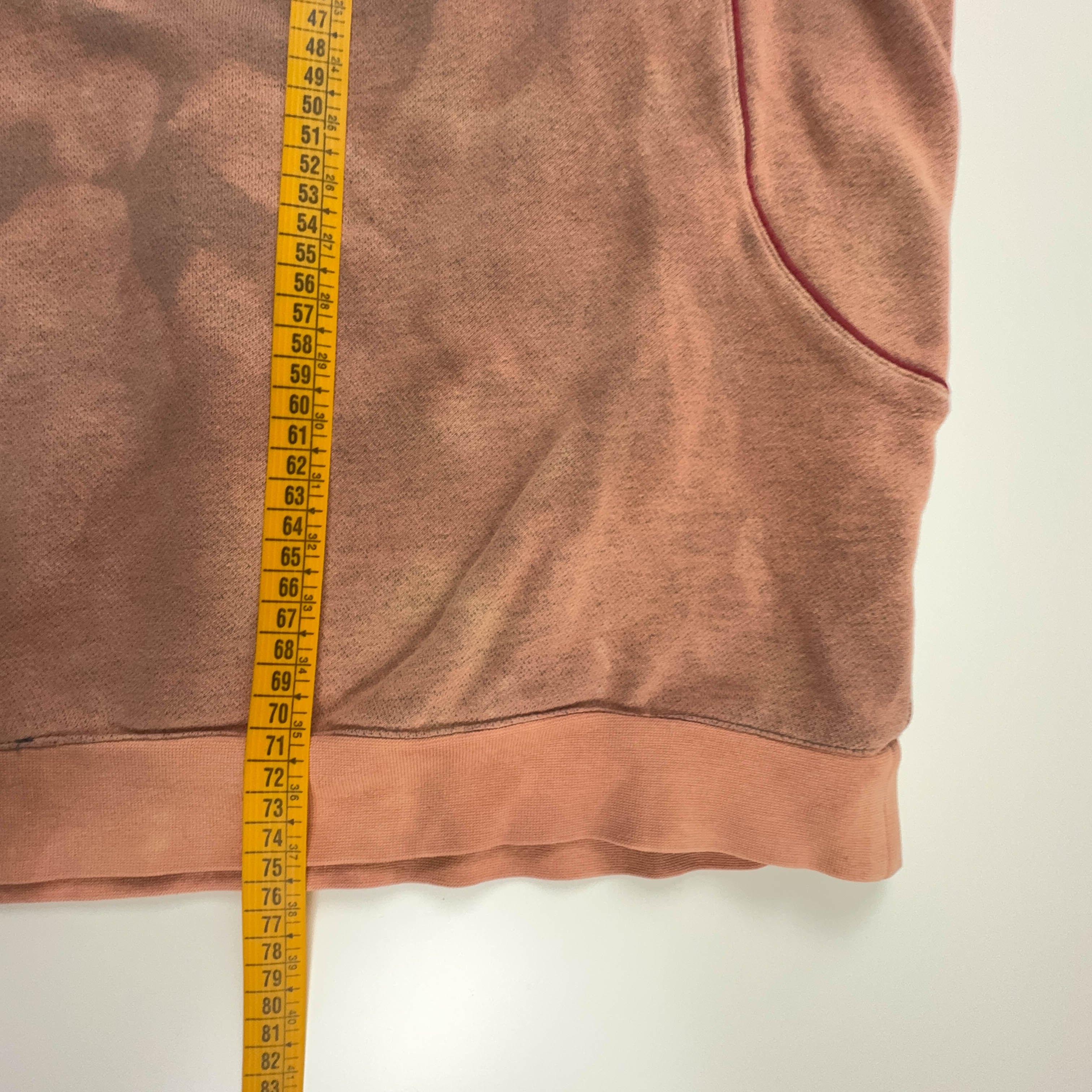 Felpa Nike Vintage Tie Dye arancione e rosa a girocollo in cotone anni 2000 - Taglia XL/XXL uomo