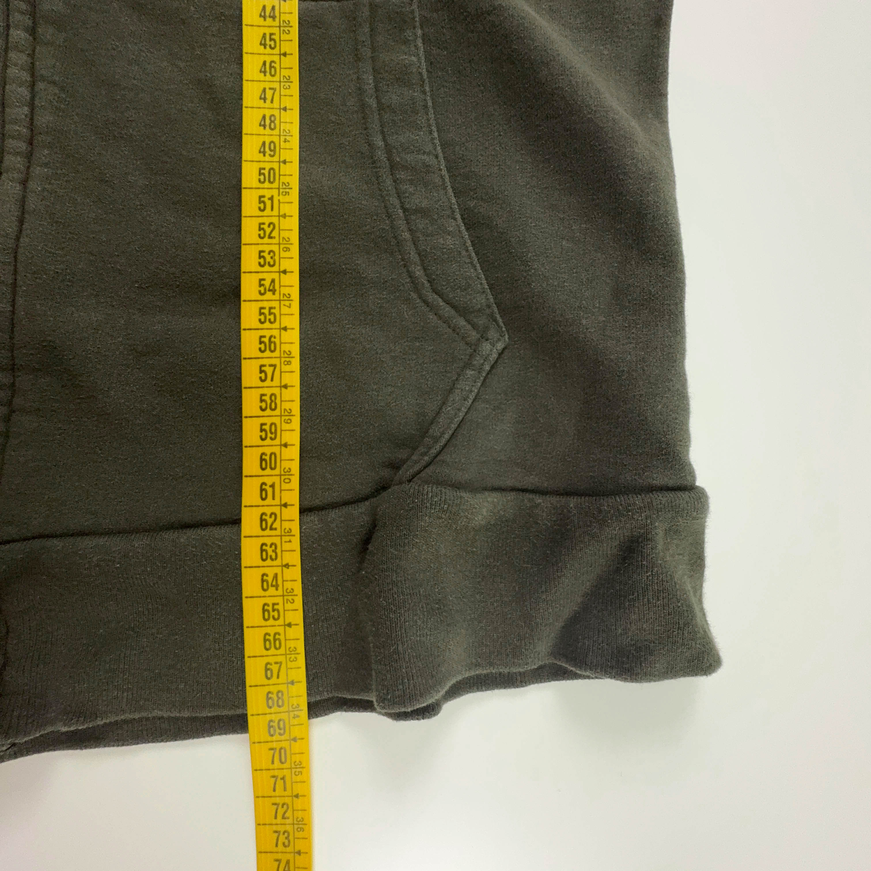 Felpa The North Face verde scuro con cappuccio e zip 80% cotone - Taglia M uomo