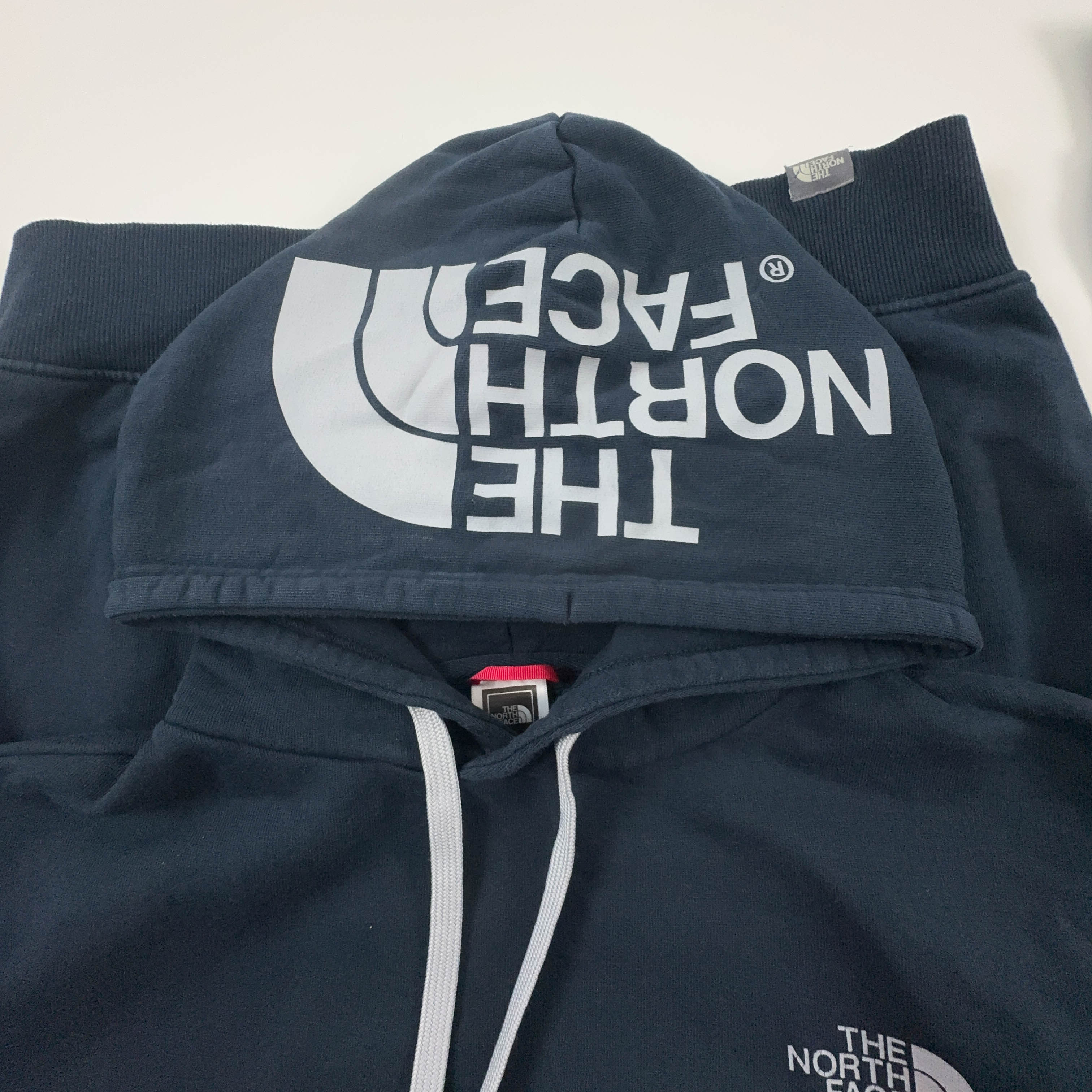 Felpa The North Face blu scura con cappuccio in cotone - Taglia M uomo