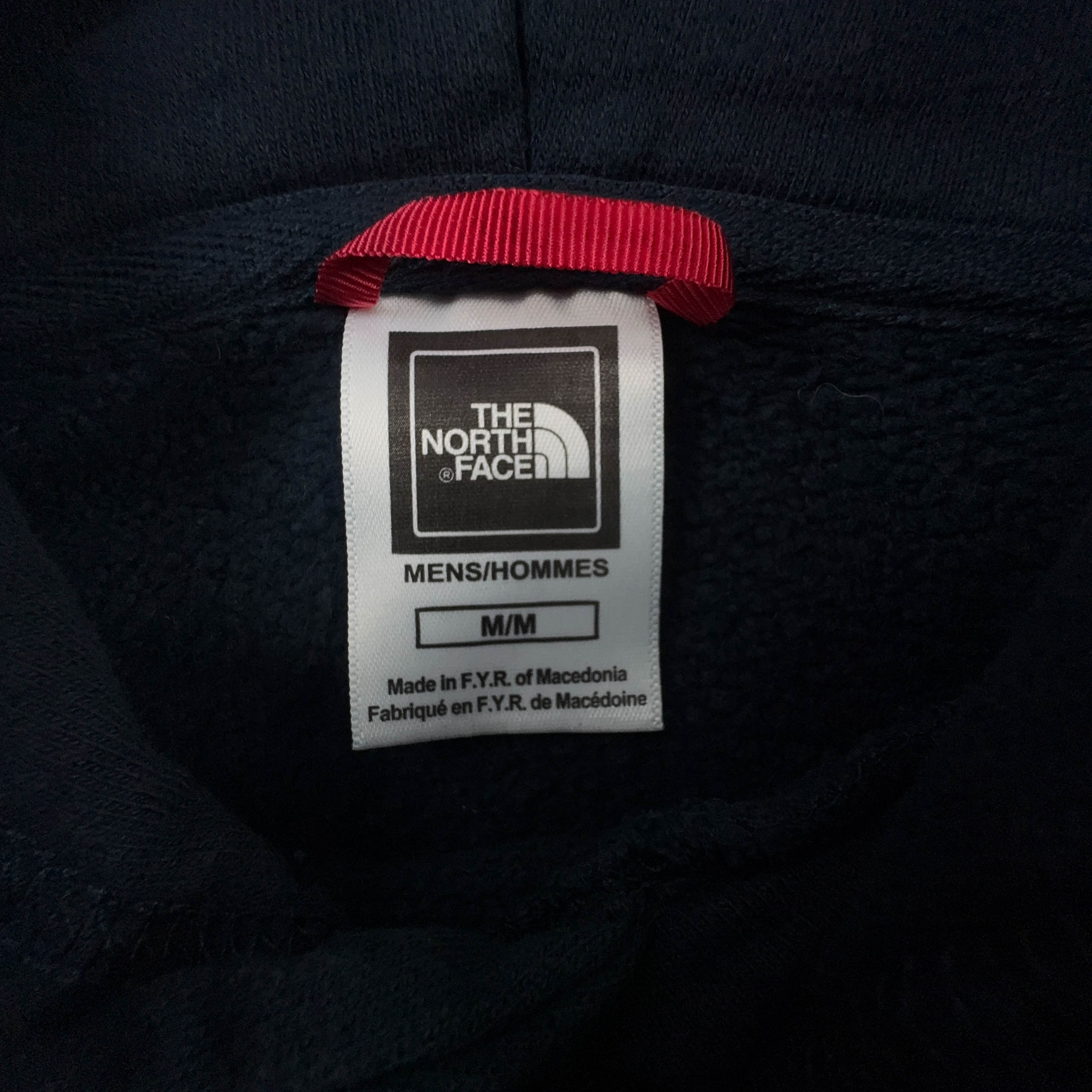 Felpa The North Face blu scura con cappuccio in cotone - Taglia M uomo