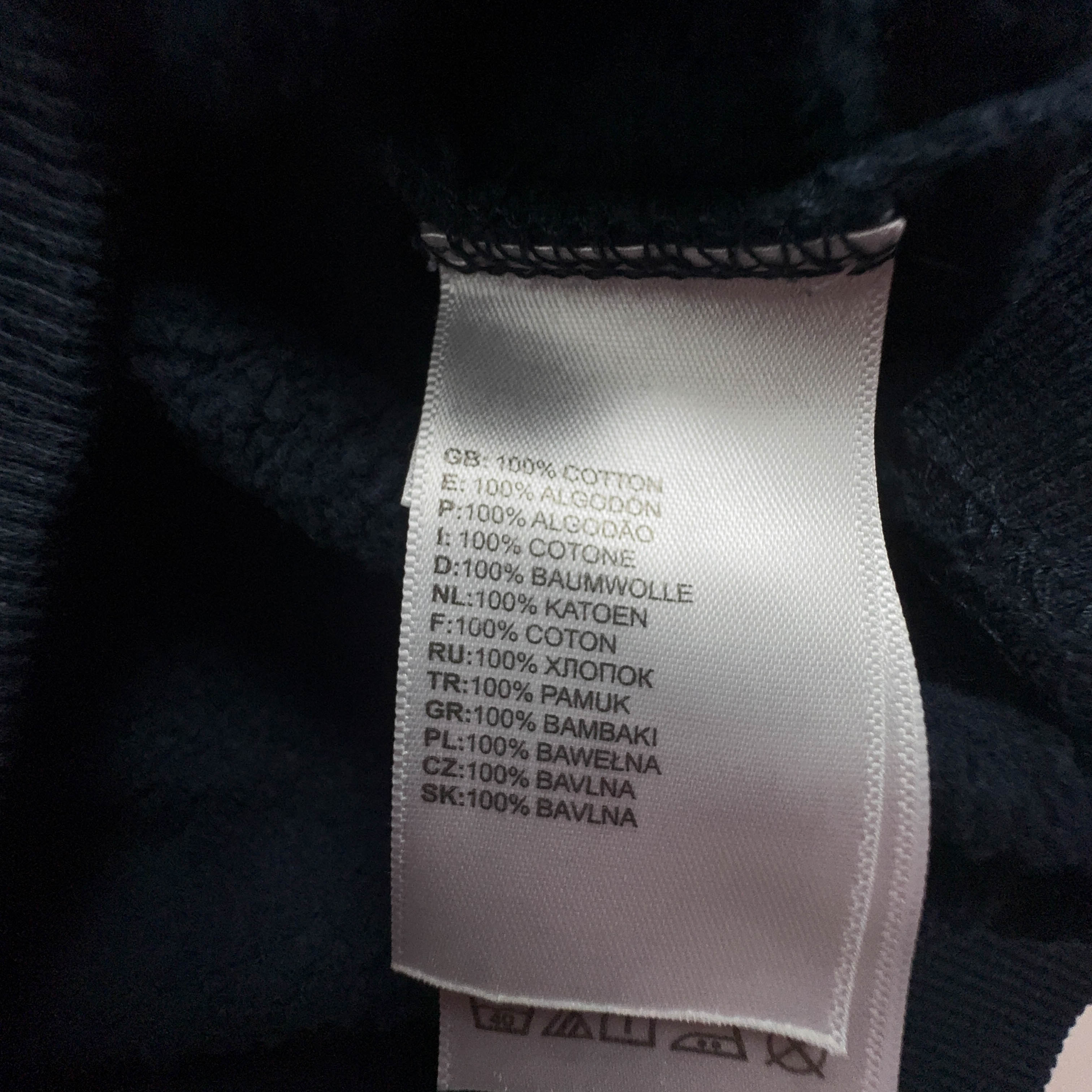 Felpa The North Face blu scura con cappuccio in cotone - Taglia M uomo