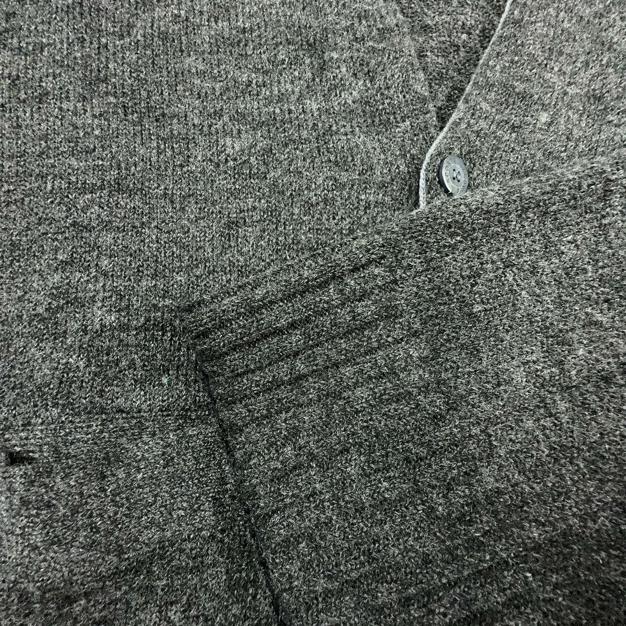 Cardigan Lacoste Vintage grigio 51% lana con bottoni - Taglia 5 uomo