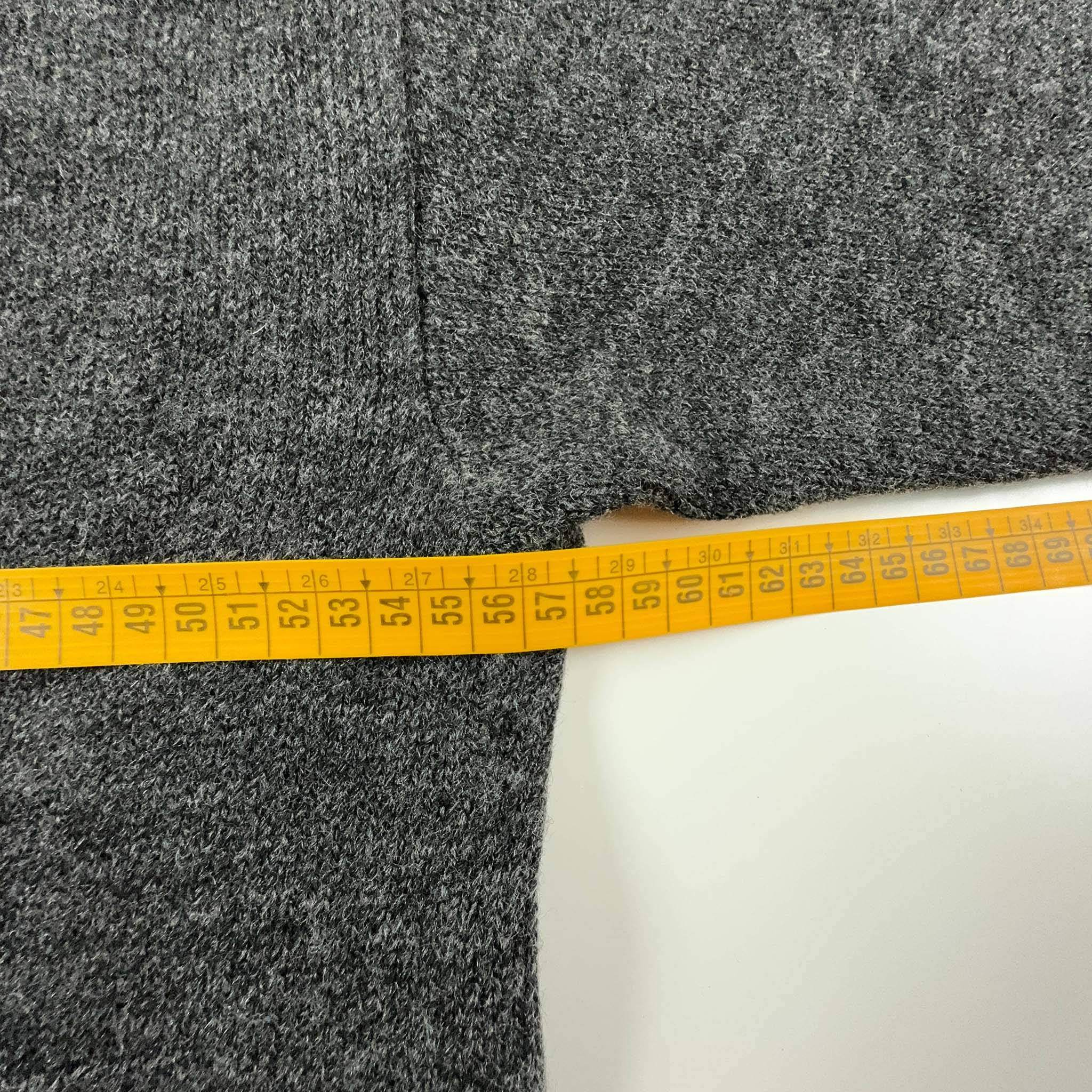 Cardigan Lacoste Vintage grigio 51% lana con bottoni - Taglia 5 uomo