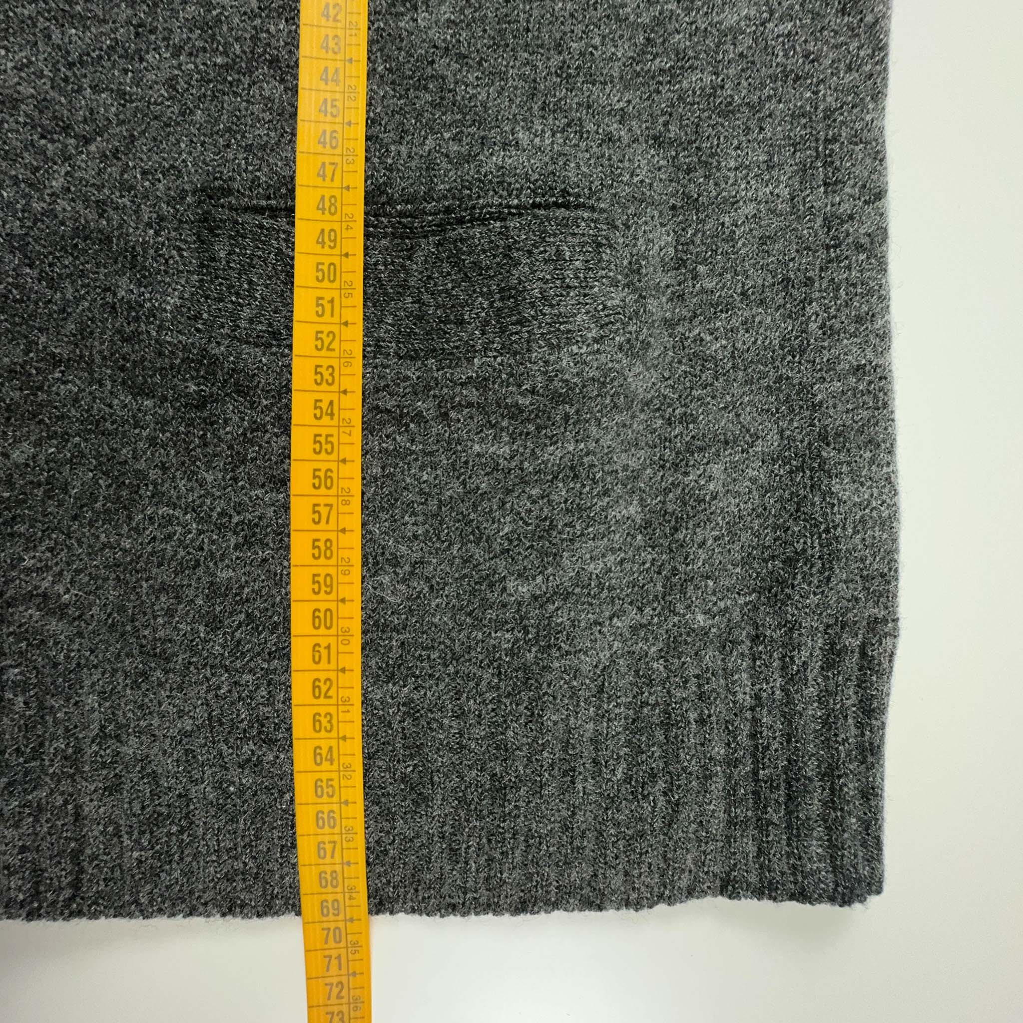 Cardigan Lacoste Vintage grigio 51% lana con bottoni - Taglia 5 uomo