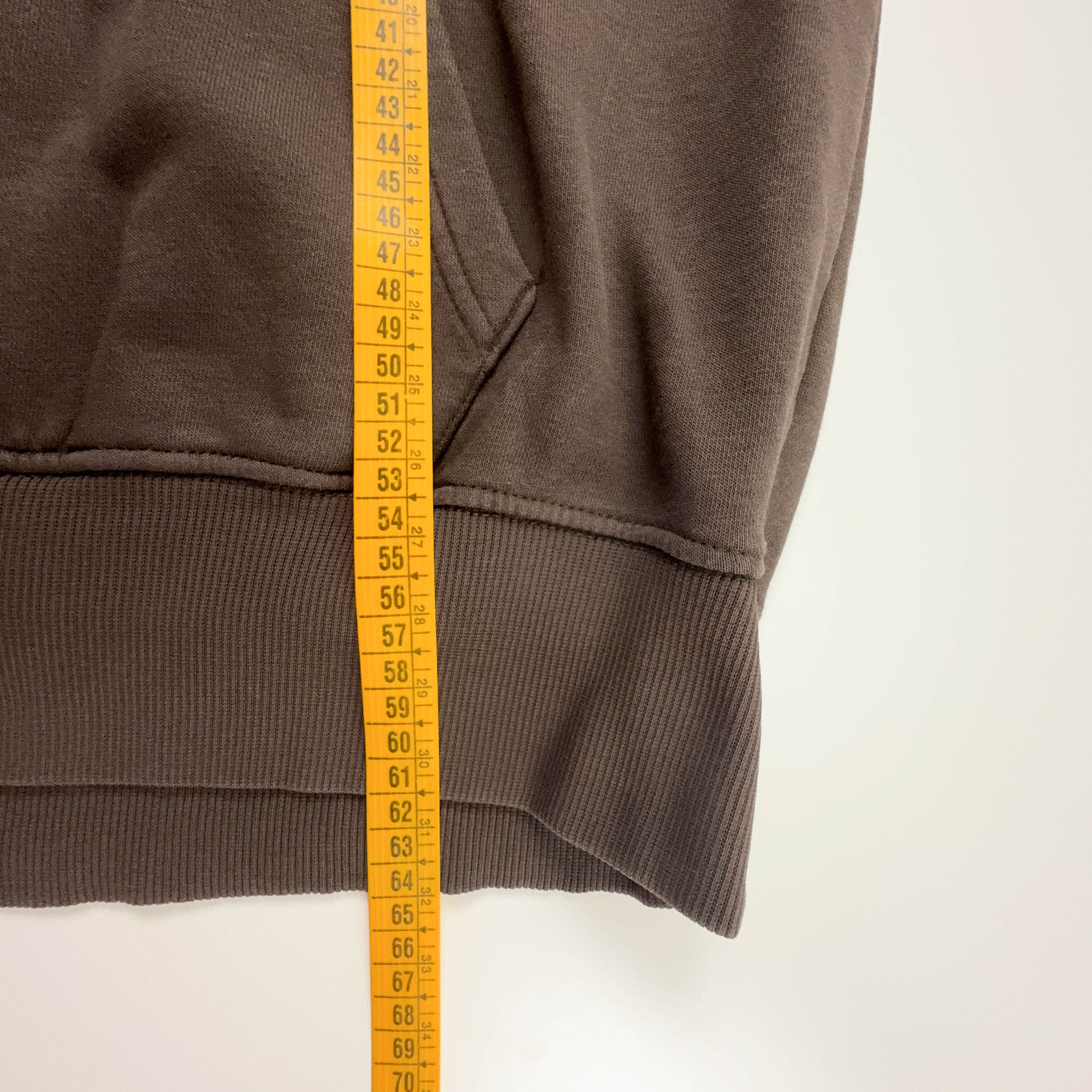 Felpa Nike marrone con cappuccio e logo ricamato 80% cotone - Taglia XS/S uomo