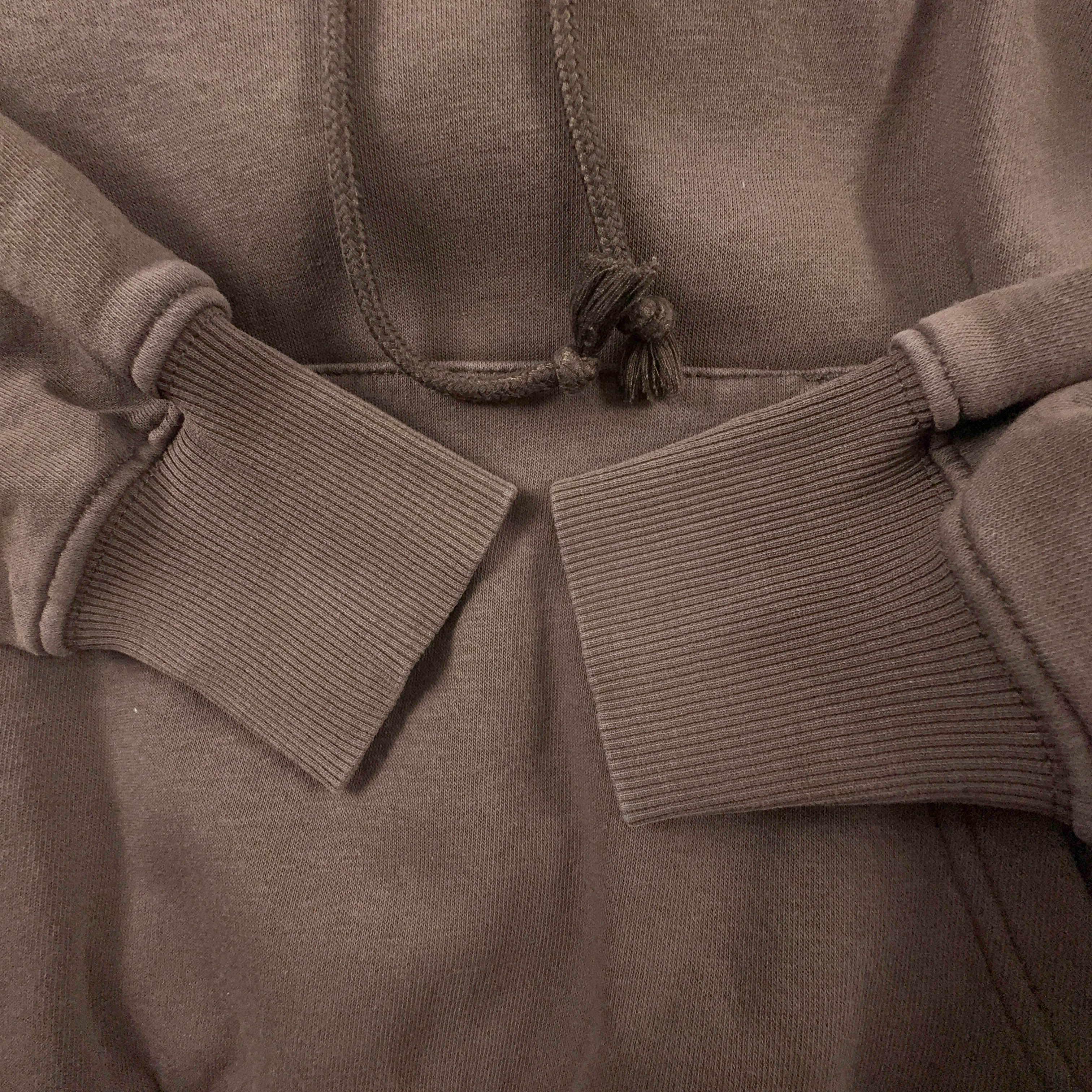 Felpa Nike marrone con cappuccio e logo ricamato 80% cotone - Taglia XS/S uomo