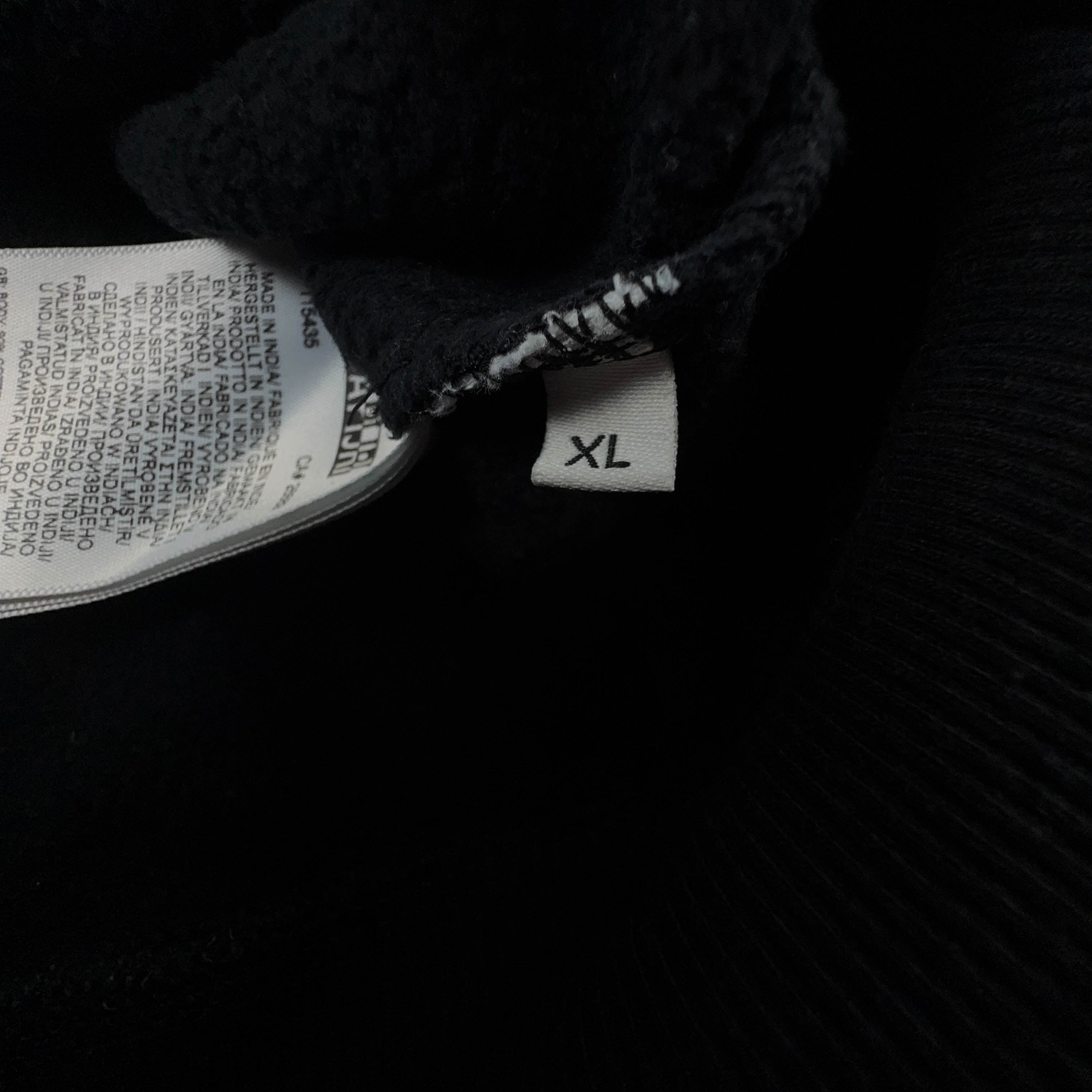 Felpa Napapijri nera con cappuccio e logo ricamato 90% cotone - Taglia L/XL uomo