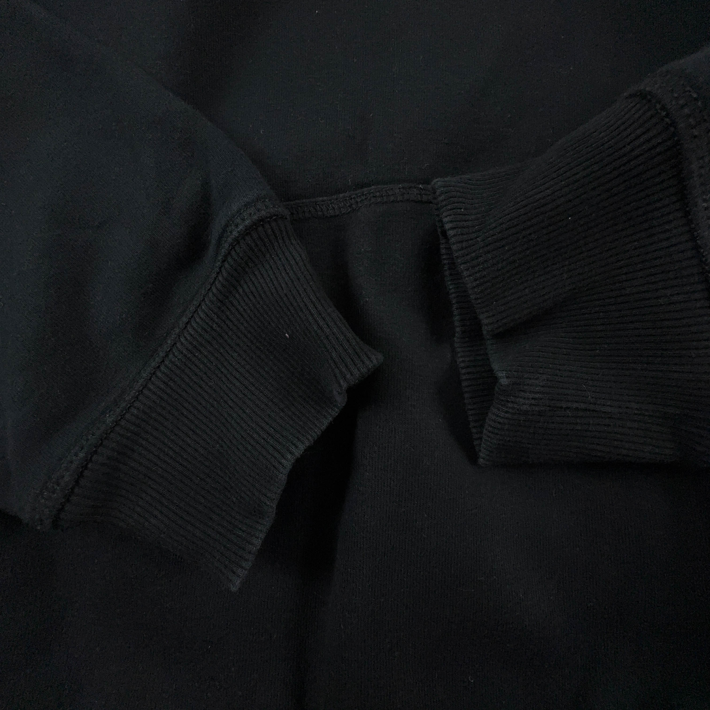 Felpa Napapijri nera con cappuccio e logo ricamato 90% cotone - Taglia L/XL uomo