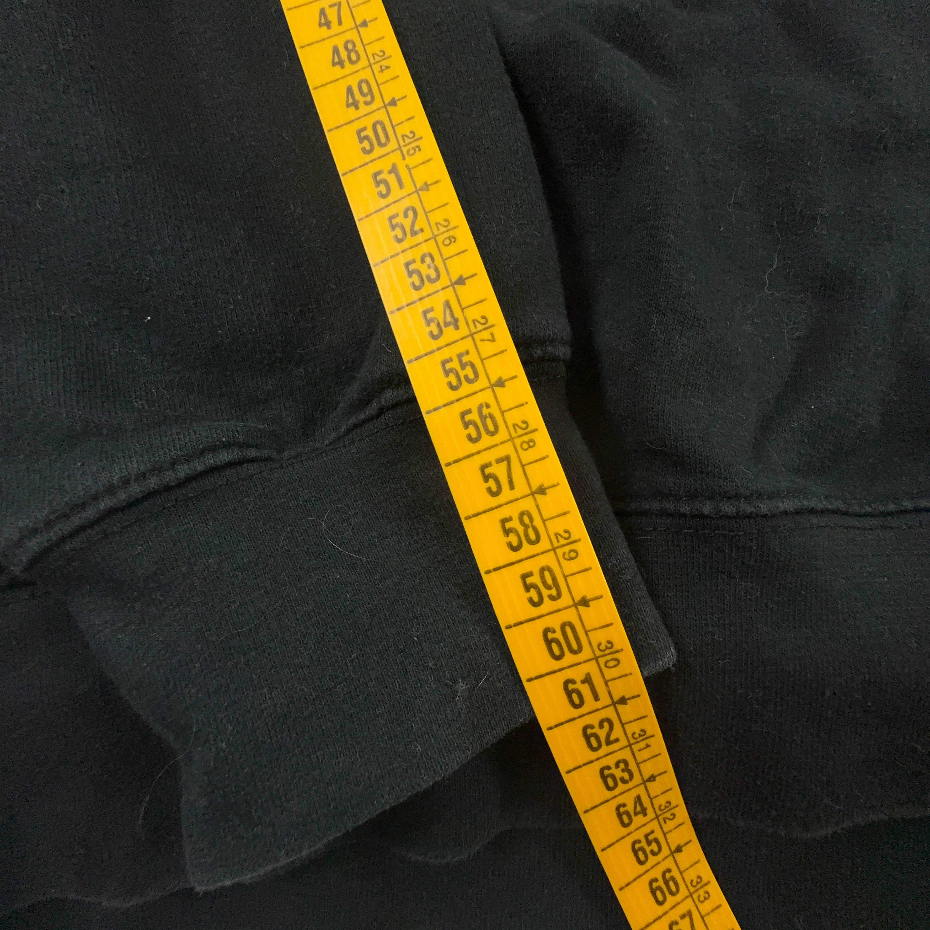 Felpa Trasher nera a girocollo con stampa - Taglia M uomo