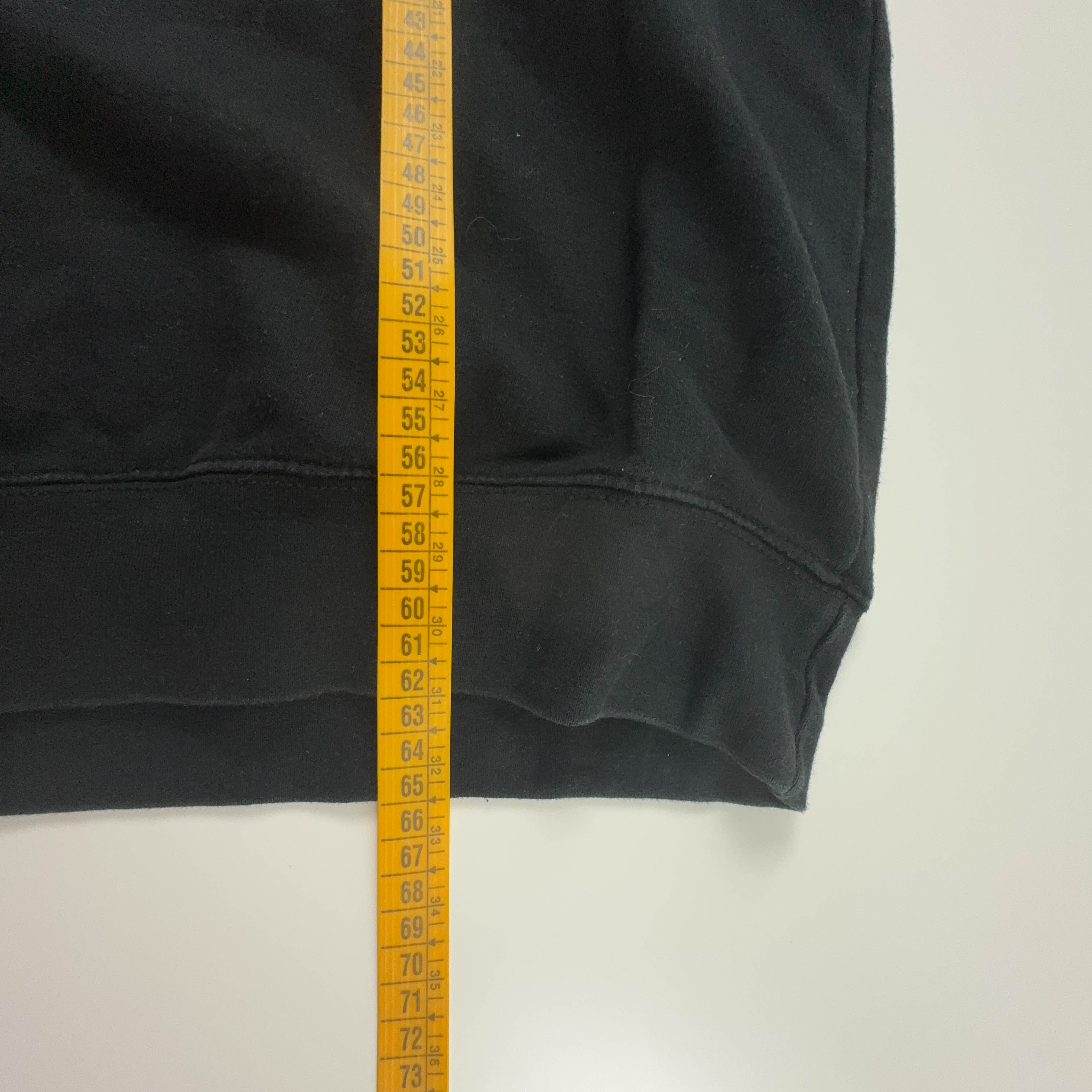 Felpa Trasher nera a girocollo con stampa - Taglia M uomo