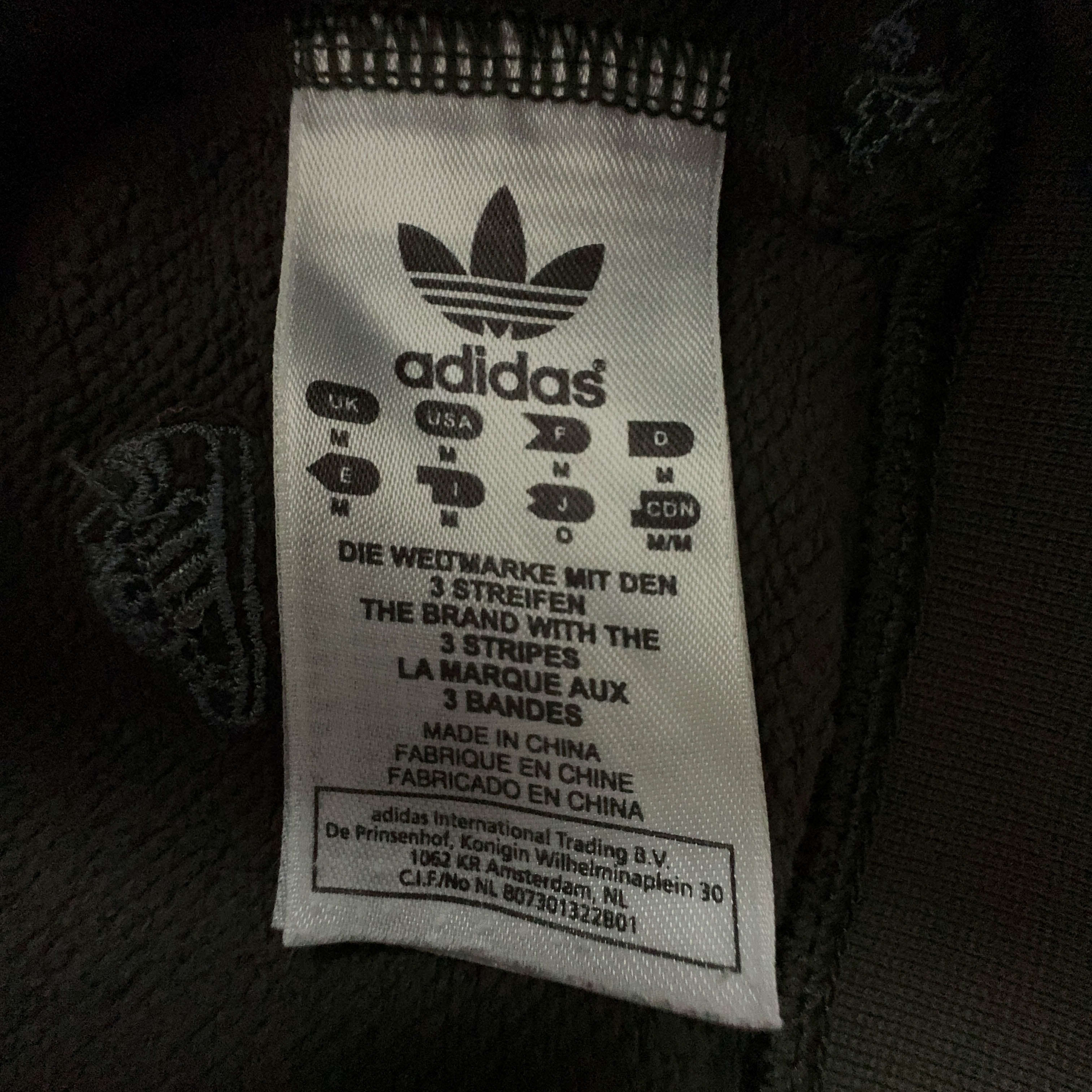 Felpa Adidas Vintage verde cachi con zip e cappuccio e ricami anni 2000 - Taglia 50 uomo