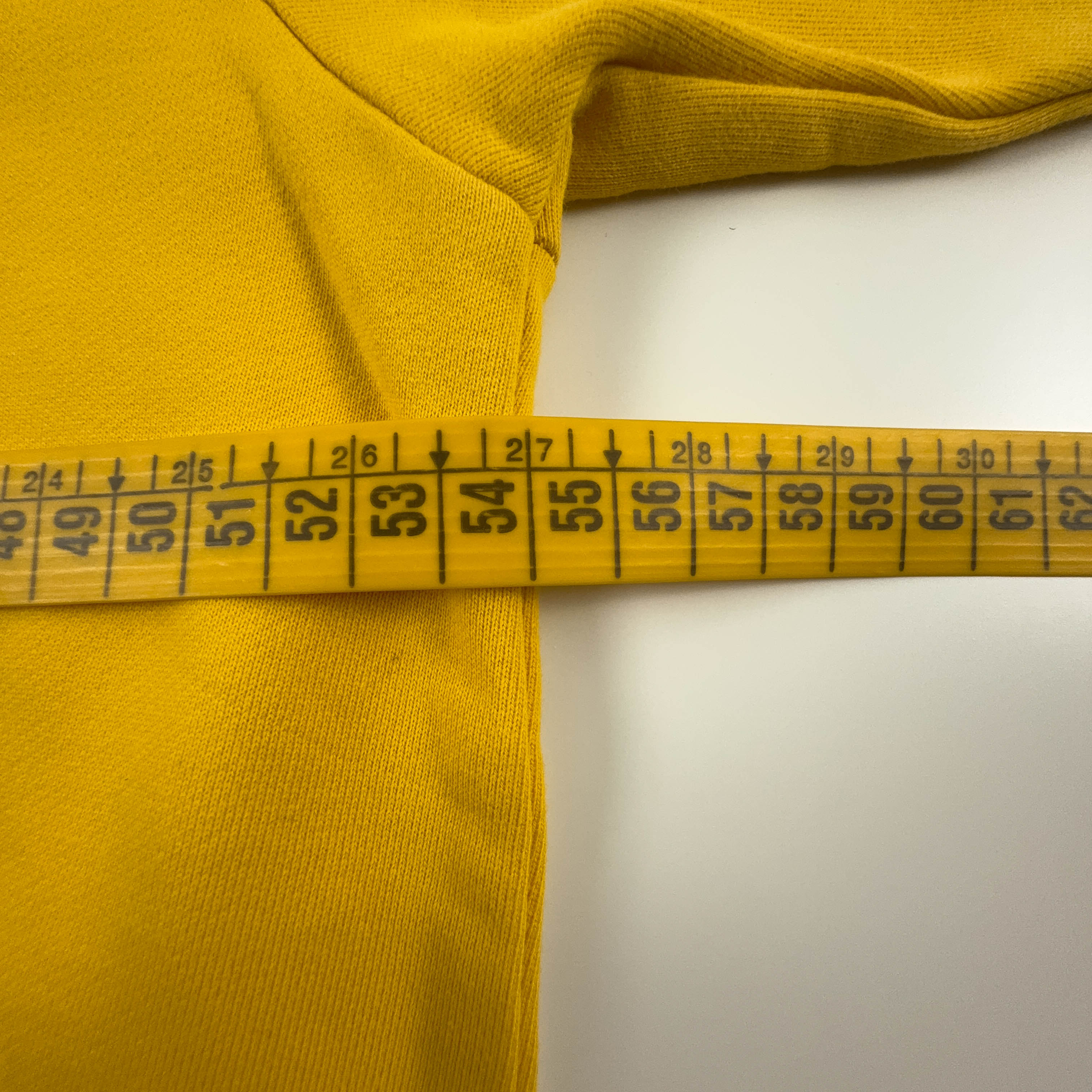 Felpa Diesel giallo ocra a girocollo in cotone - Taglia 16 uomo