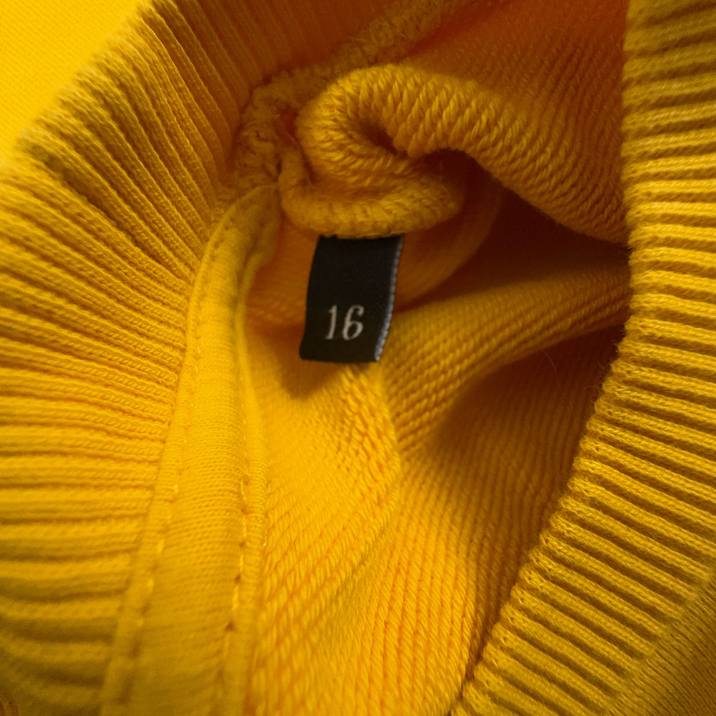 Felpa Diesel giallo ocra a girocollo in cotone - Taglia 16 uomo