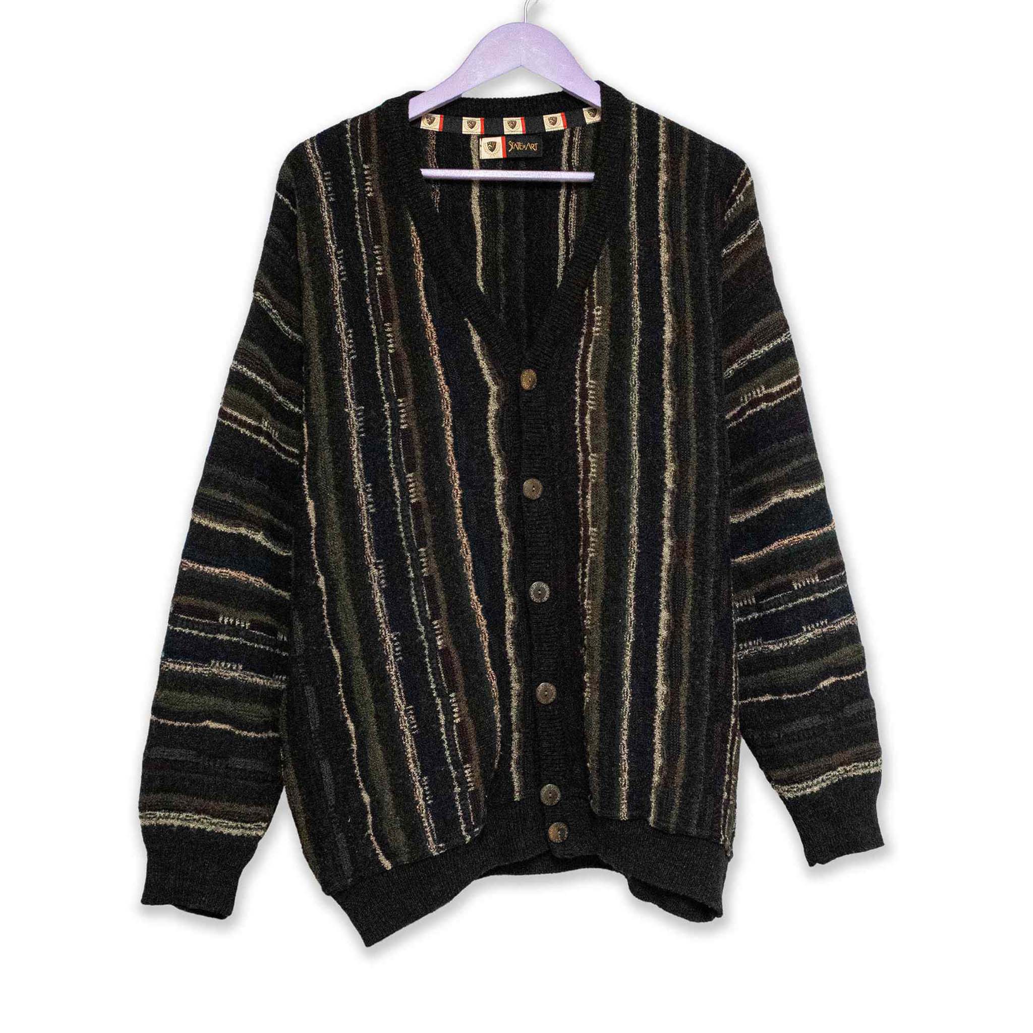 Cardigan Vintage 60% lana - Taglia XL