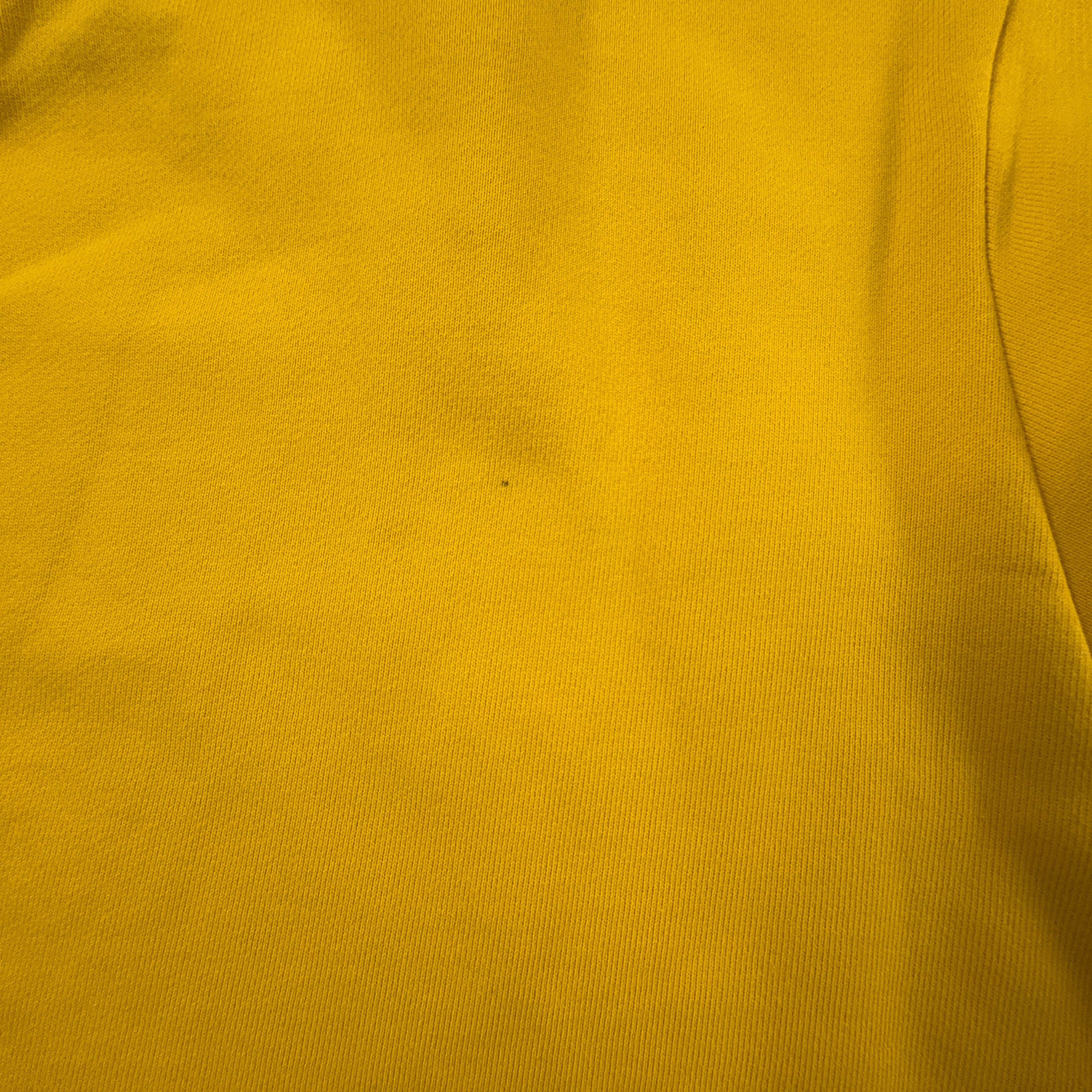 Felpa Diesel giallo ocra a girocollo in cotone - Taglia 16 uomo