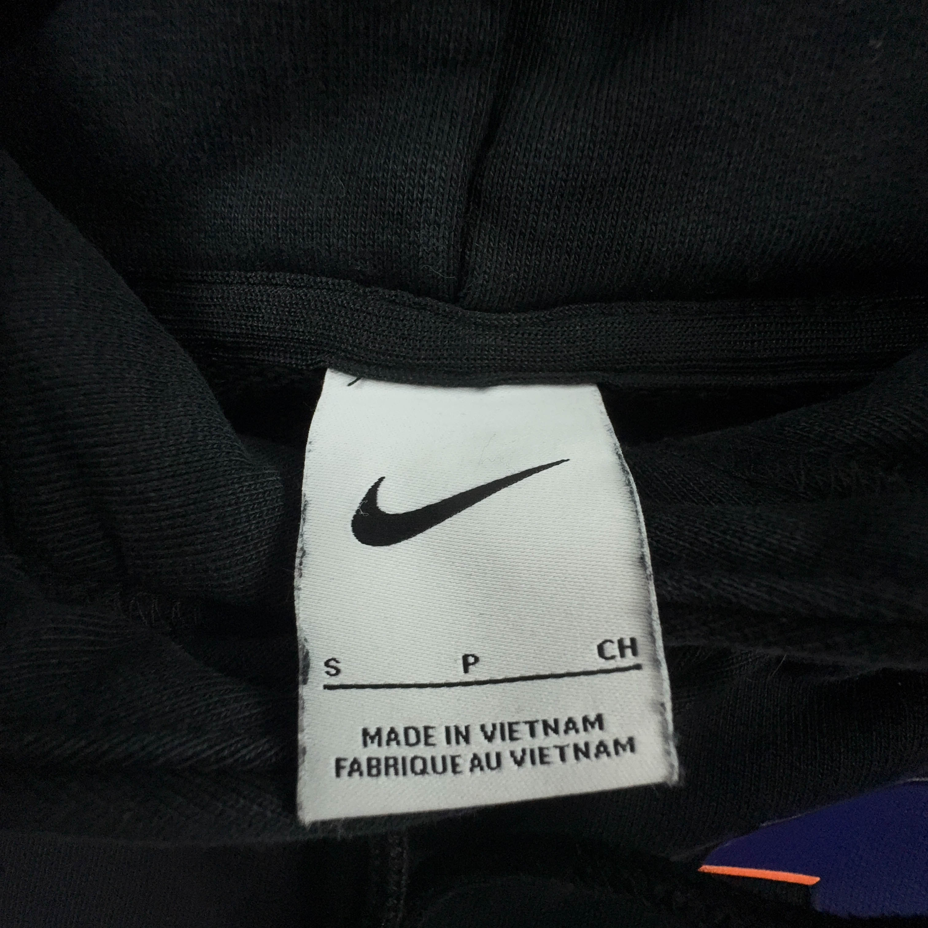 Felpa Nike Tune Squad nera con cappuccio e stampe 88% cotone - Taglia M uomo