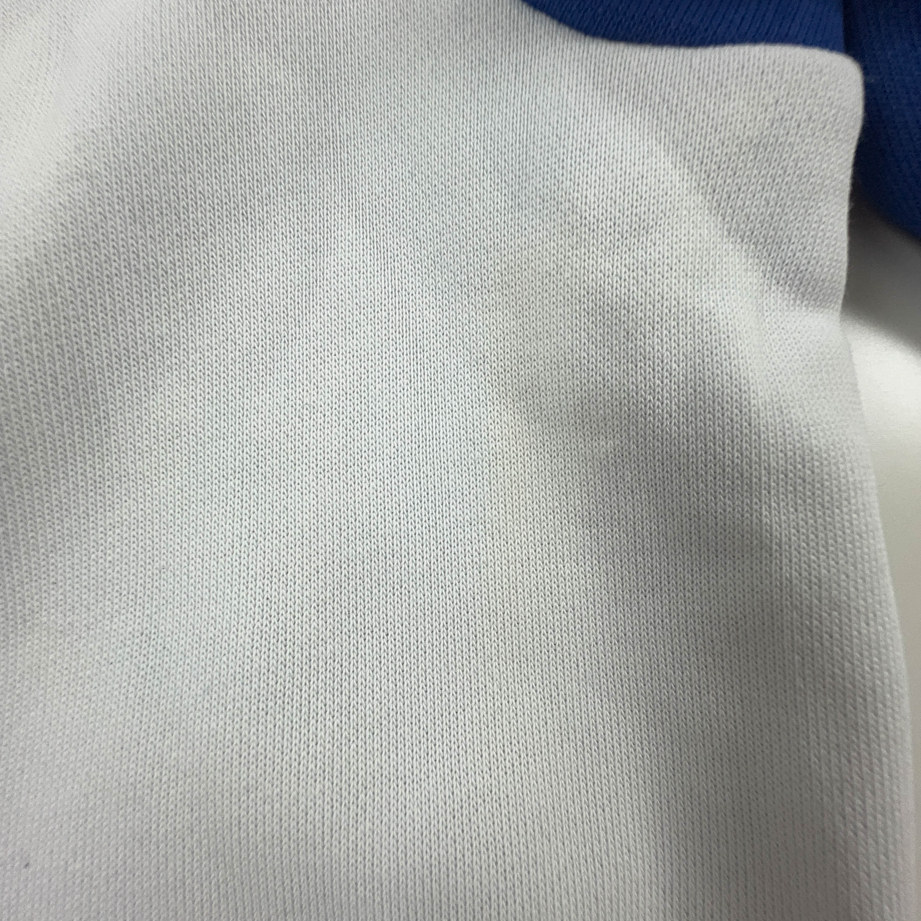 Felpa Adidas GBR bianca e blu con zip 60% cotone - Taglia L/XL uomo