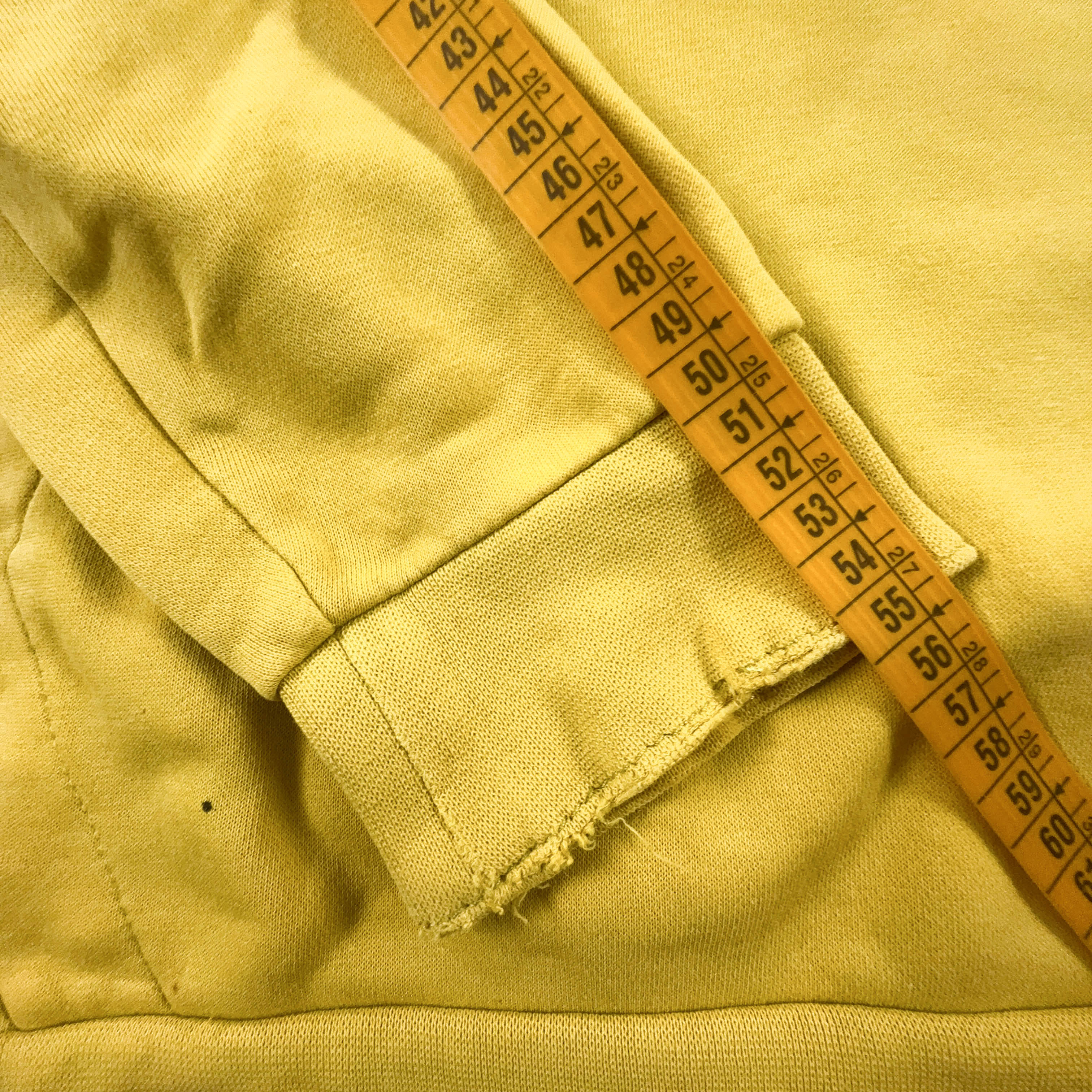 Felpa Jordan gialla con cappuccio 80% cotone - Taglia M uomo