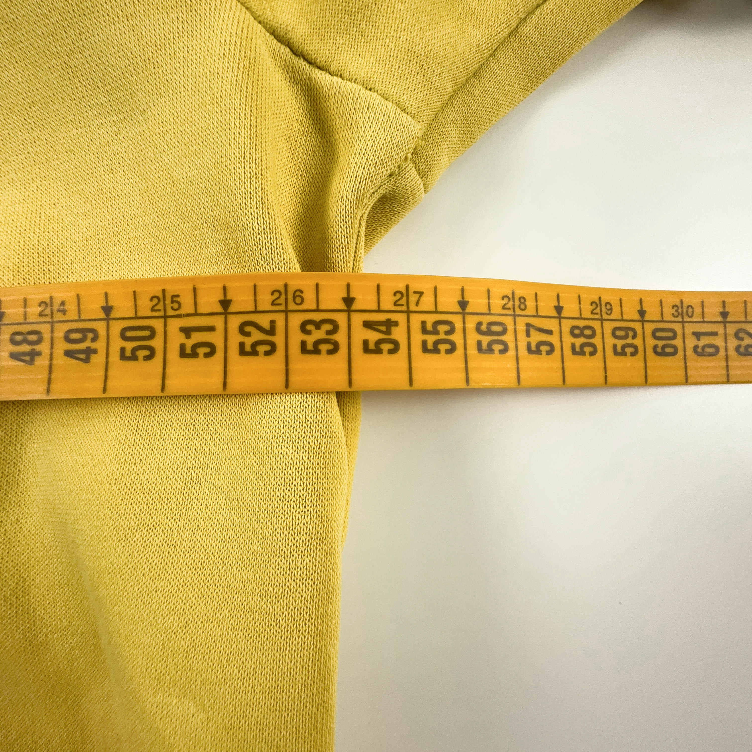 Felpa Jordan gialla con cappuccio 80% cotone - Taglia M uomo