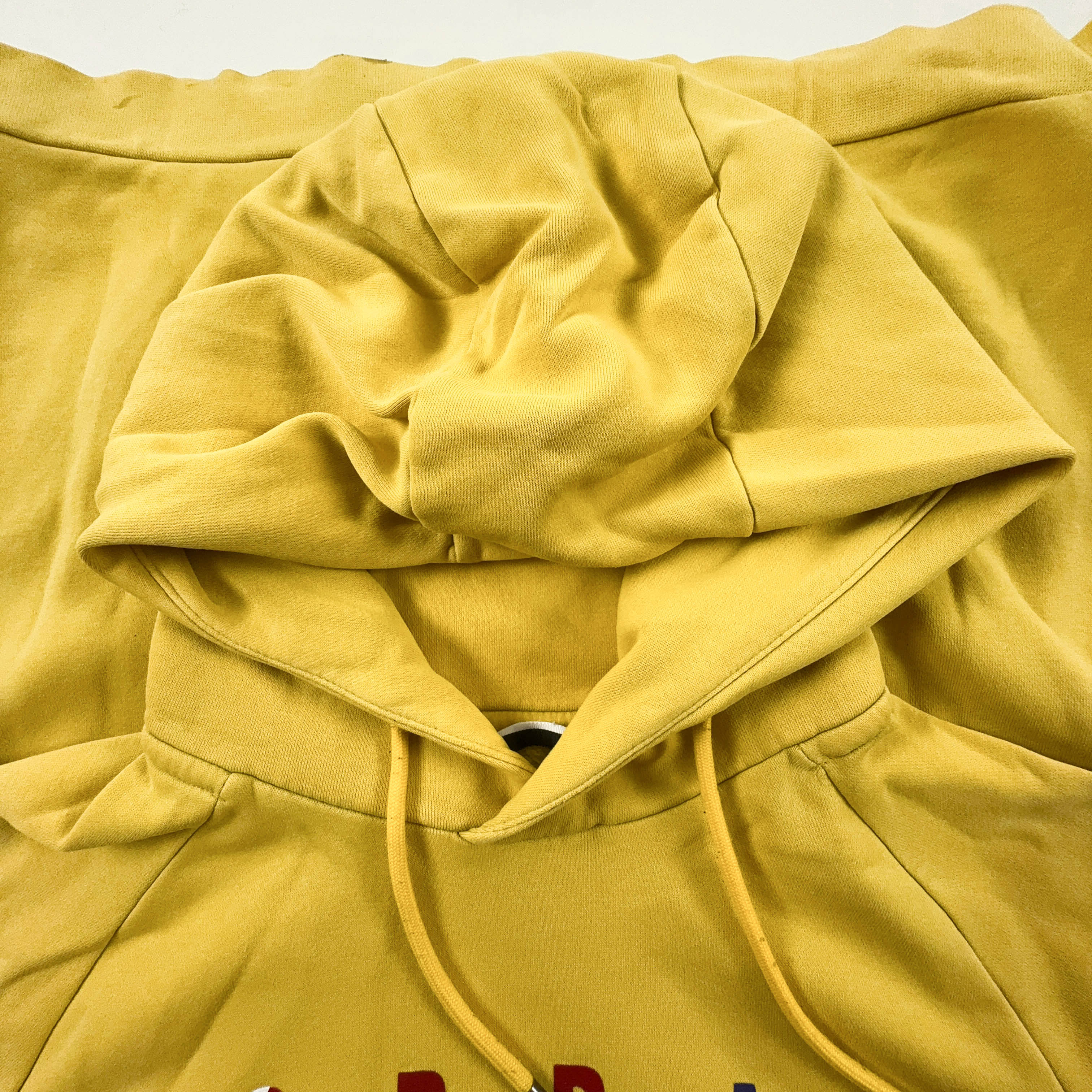 Felpa Jordan gialla con cappuccio 80% cotone - Taglia M uomo