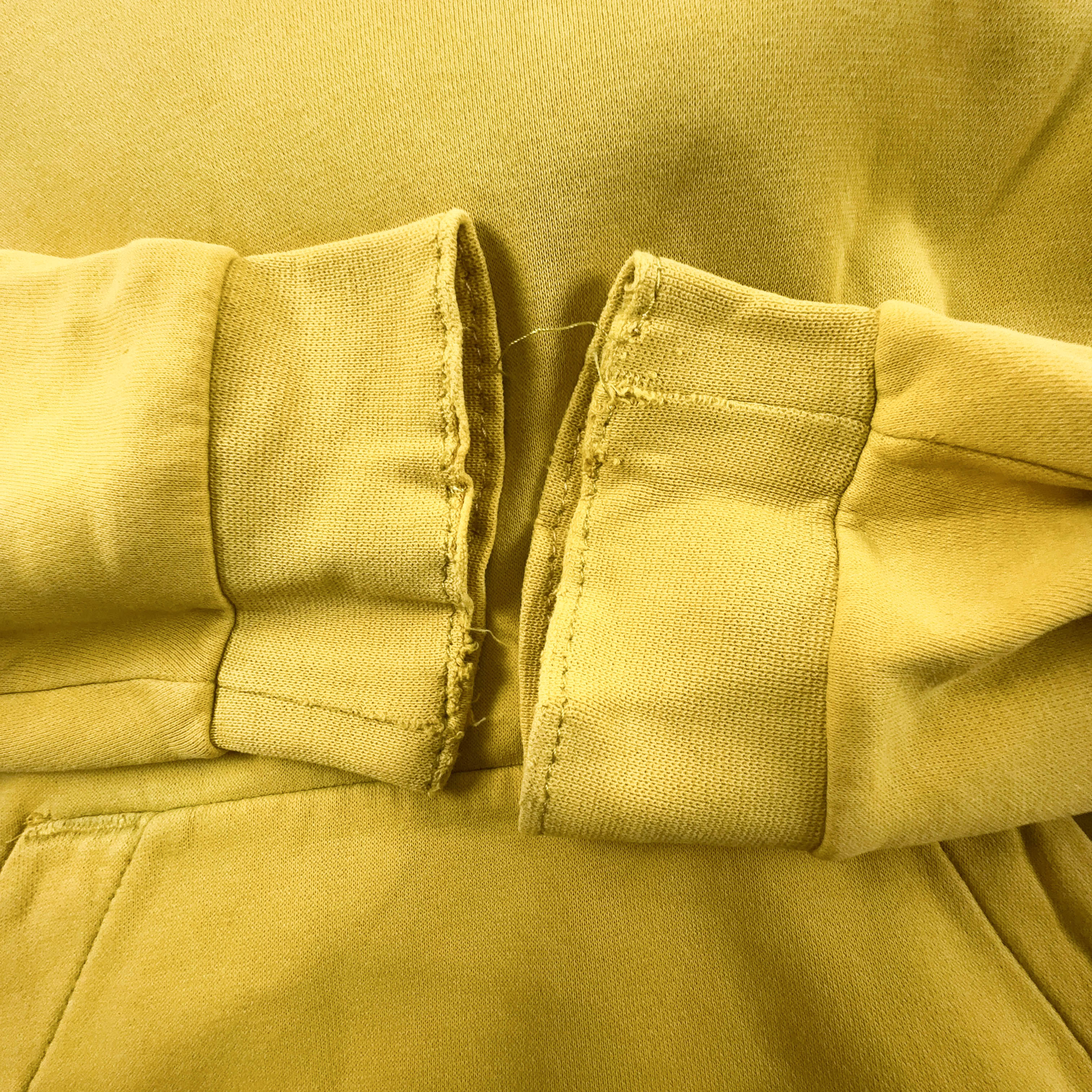 Felpa Jordan gialla con cappuccio 80% cotone - Taglia M uomo