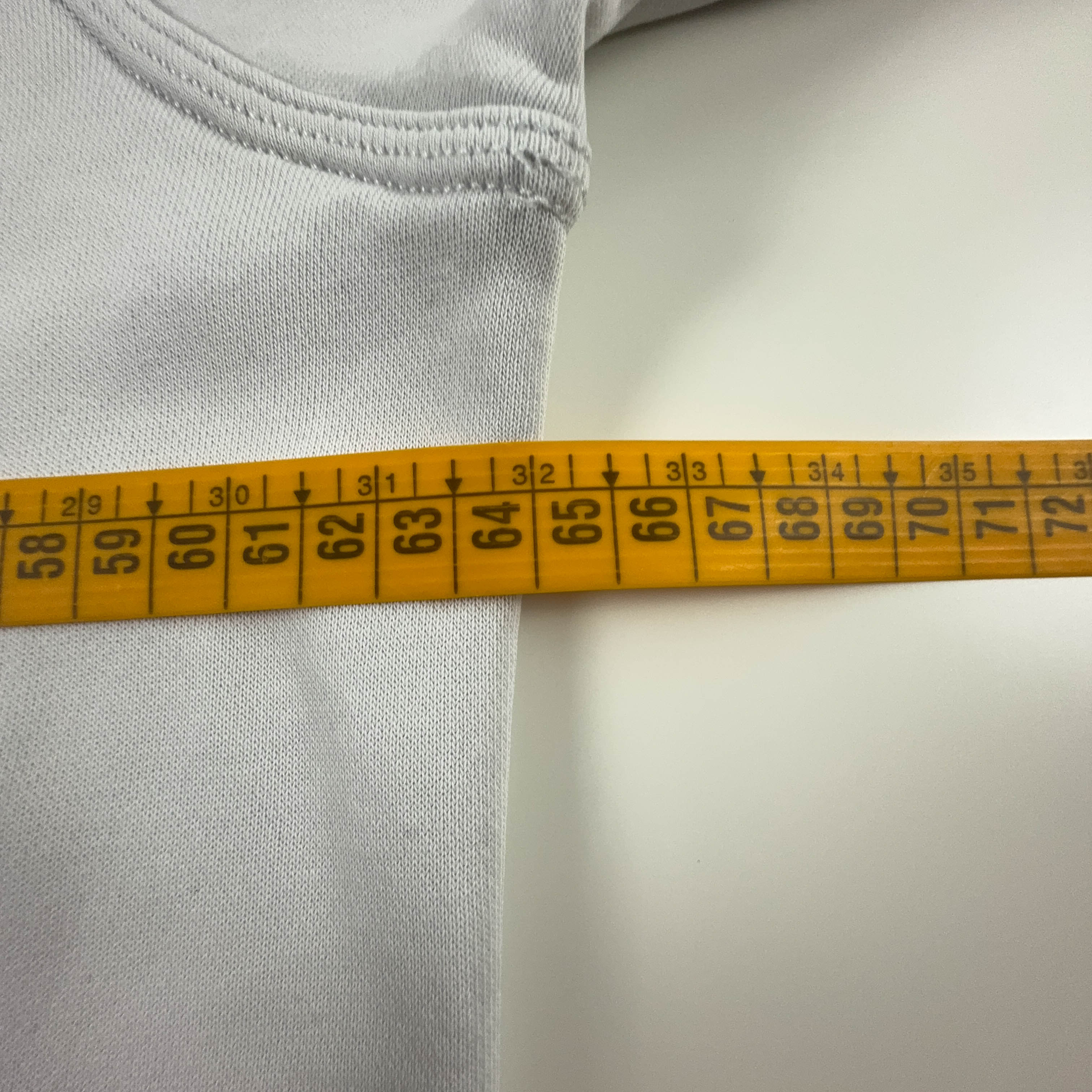 Felpa Nike bianca con cappuccio e logo ricamato 80% cotone - Taglia L/XL uomo