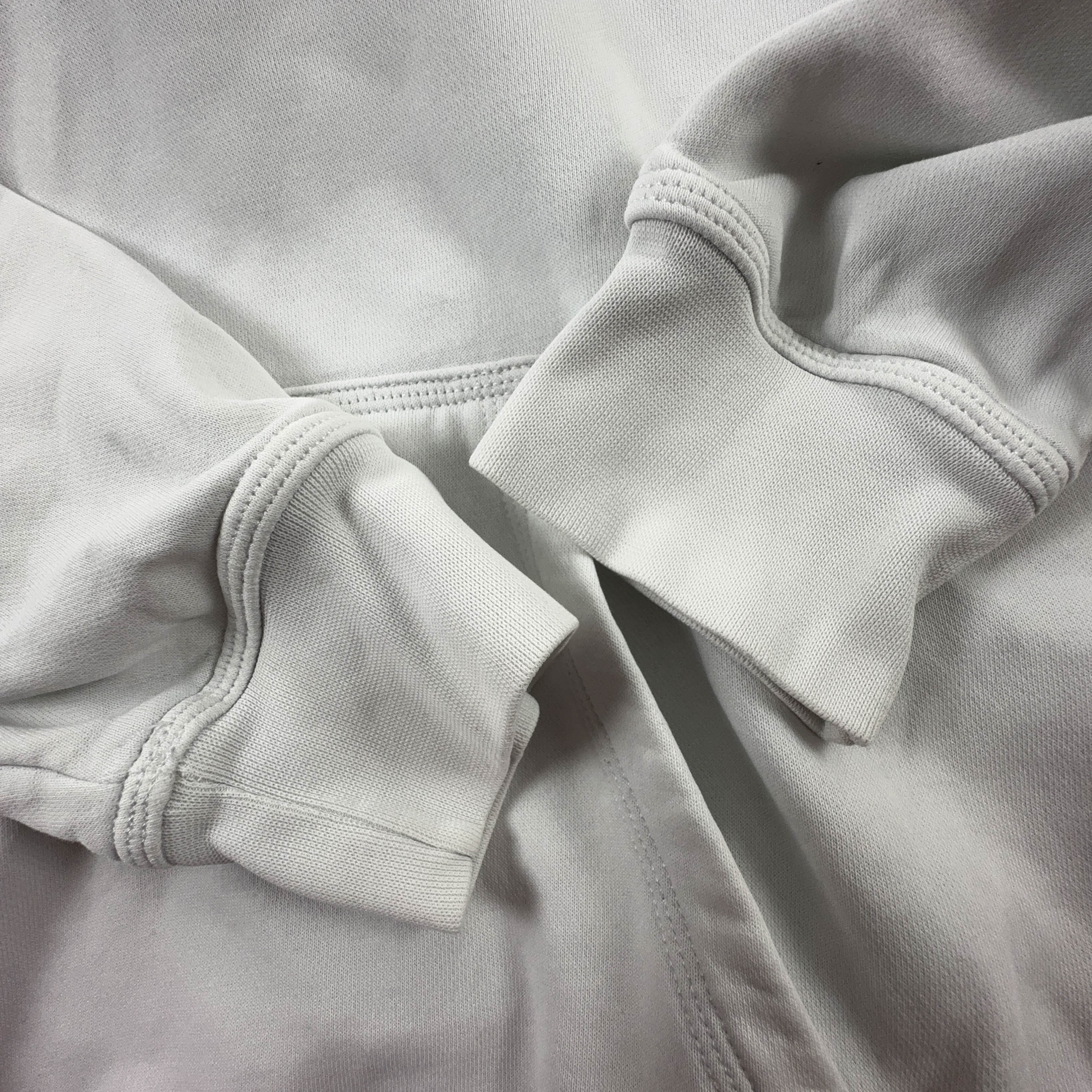 Felpa Nike bianca con cappuccio e logo ricamato 80% cotone - Taglia L/XL uomo