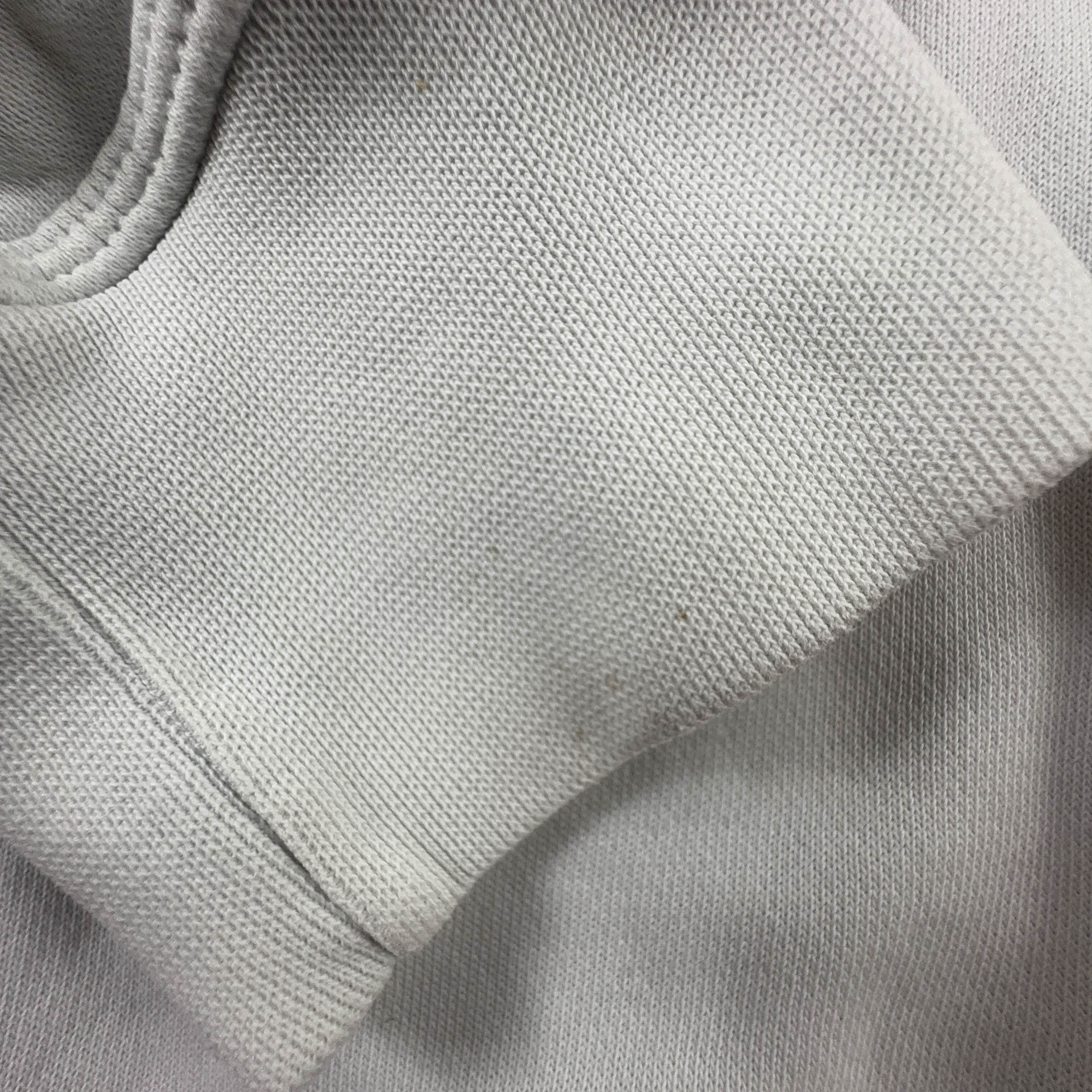 Felpa Nike bianca con cappuccio e logo ricamato 80% cotone - Taglia L/XL uomo