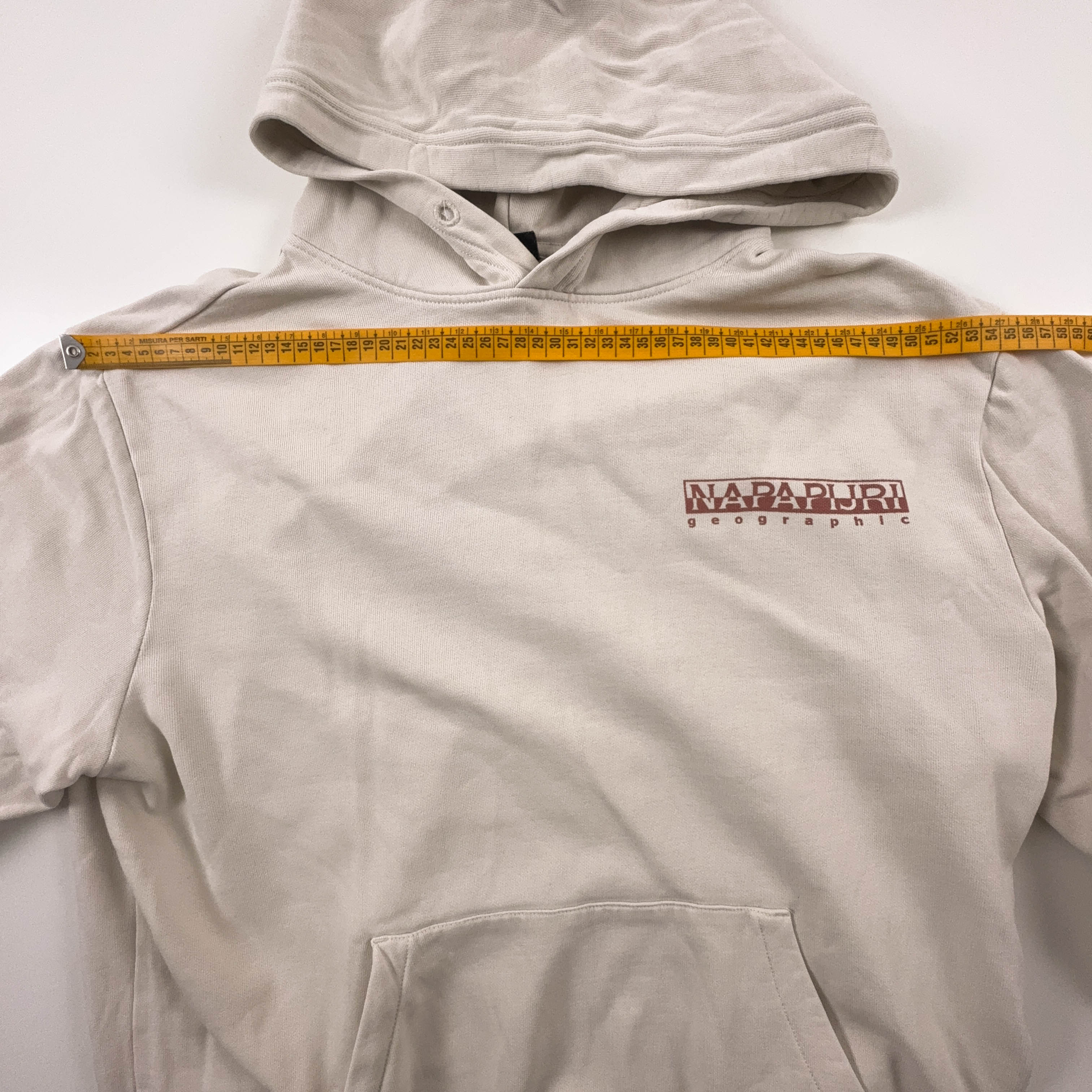Felpa Napapijri crema con cappuccio In cotone - Taglia L uomo