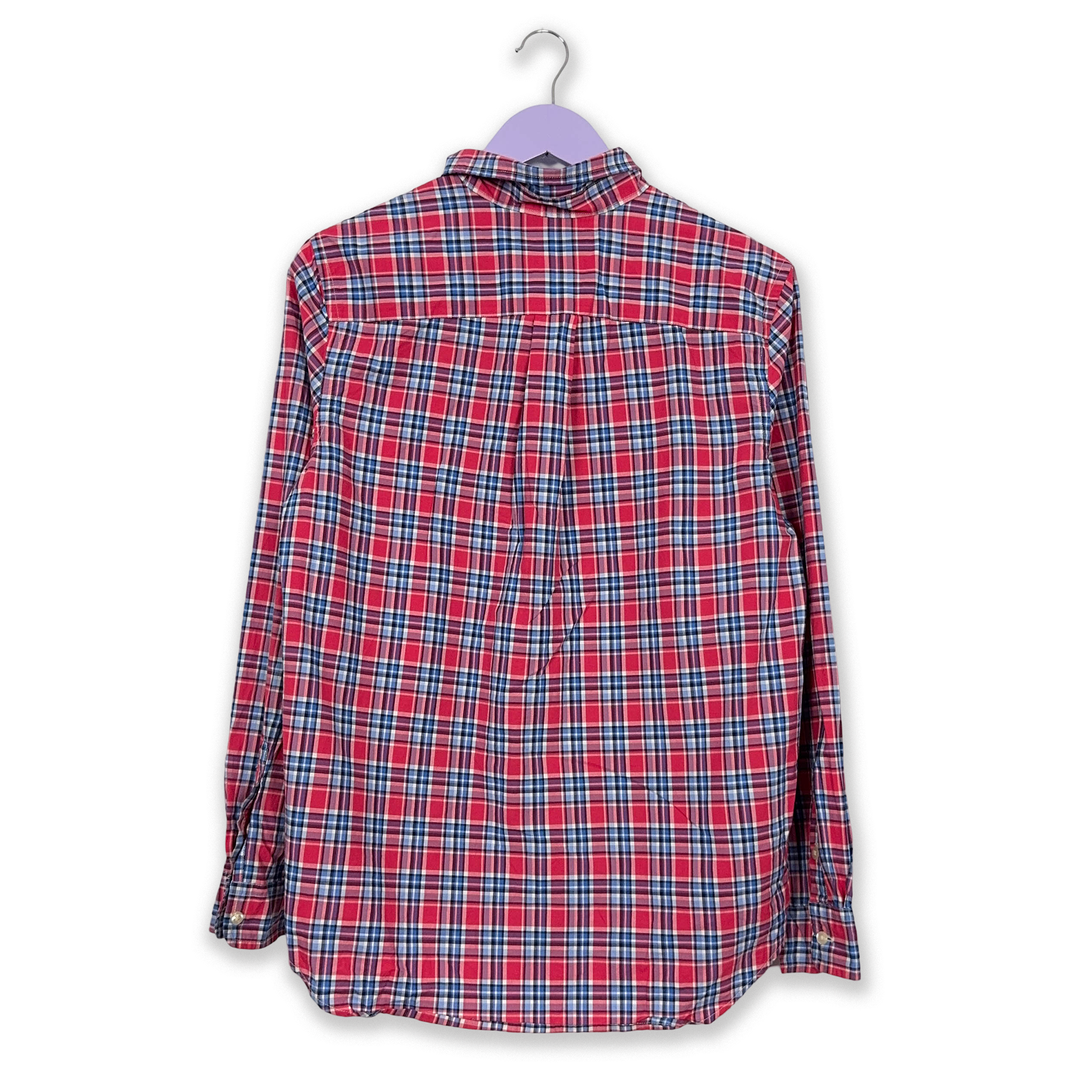 Camicia Ralph Lauren rossa e blu a quadri - Taglia S/M uomo