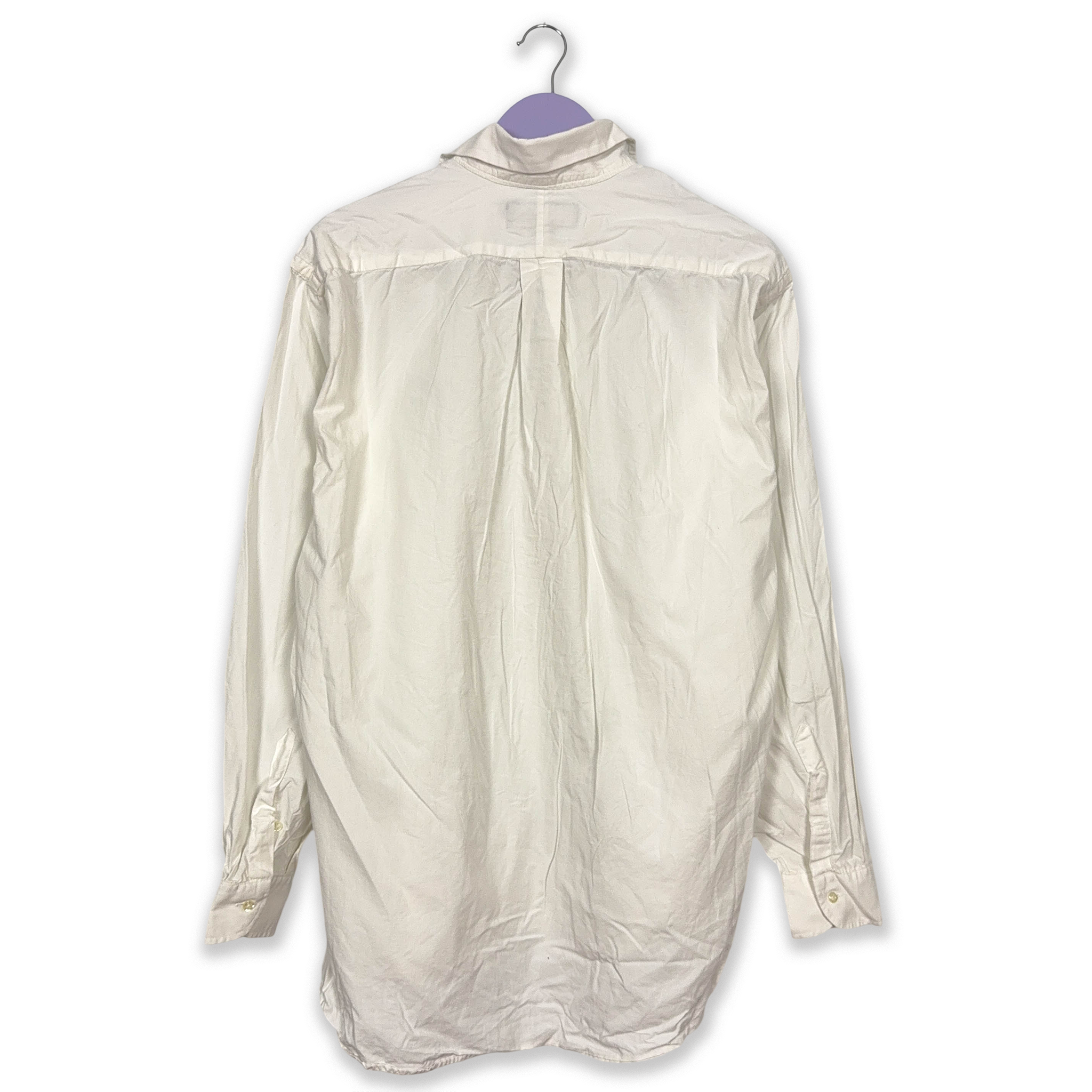 Camicia Ralph Lauren bianca tinta unita - Taglia XL uomo