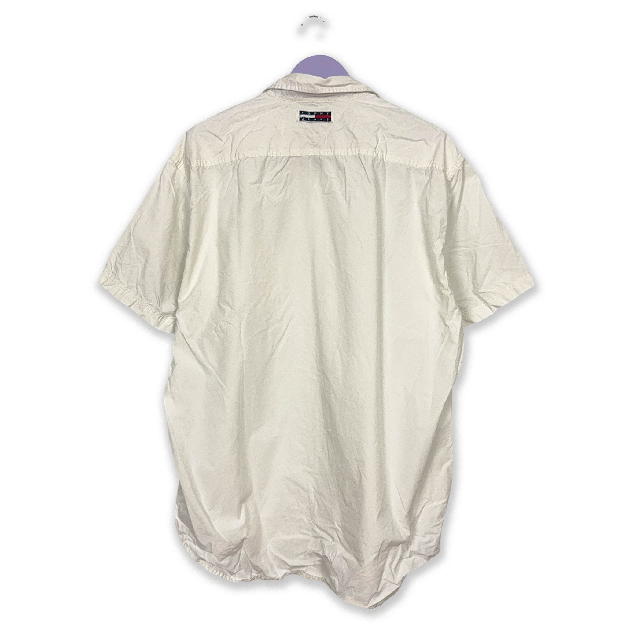 Camicia Tommy Hilfiger Vintage bianca tinta unita - Taglia L uomo