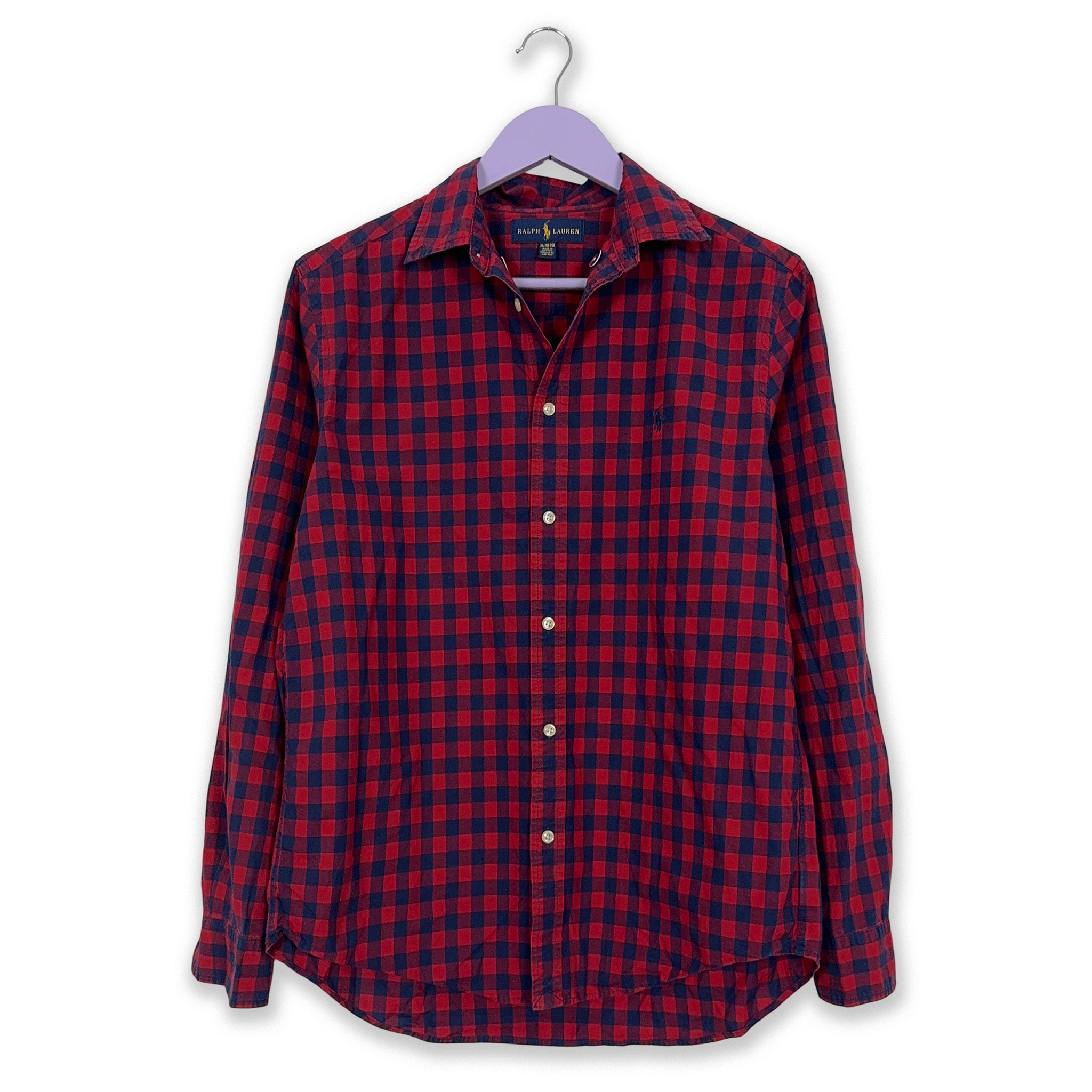 Camicia Ralph Lauren a quadri rossi e blu - Taglia S/M uomo