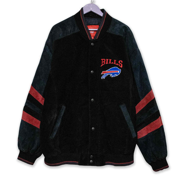 Bomber NFL Bills Vintage 100% pelle - Taglia XXL