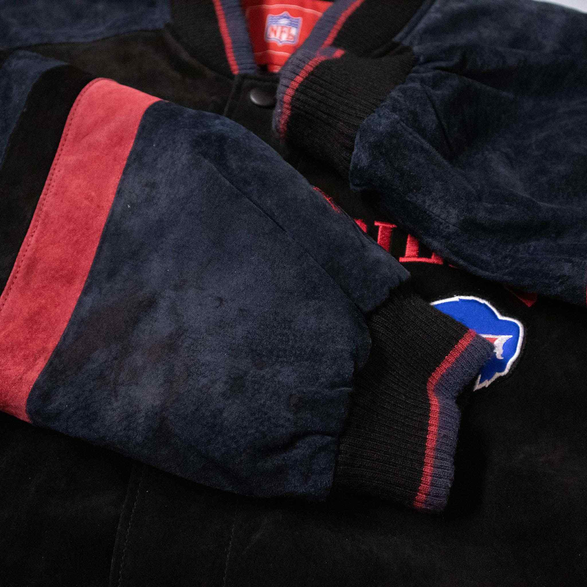 NFL Bills Vintage Bomber Jacket 100% leather - Size XXL