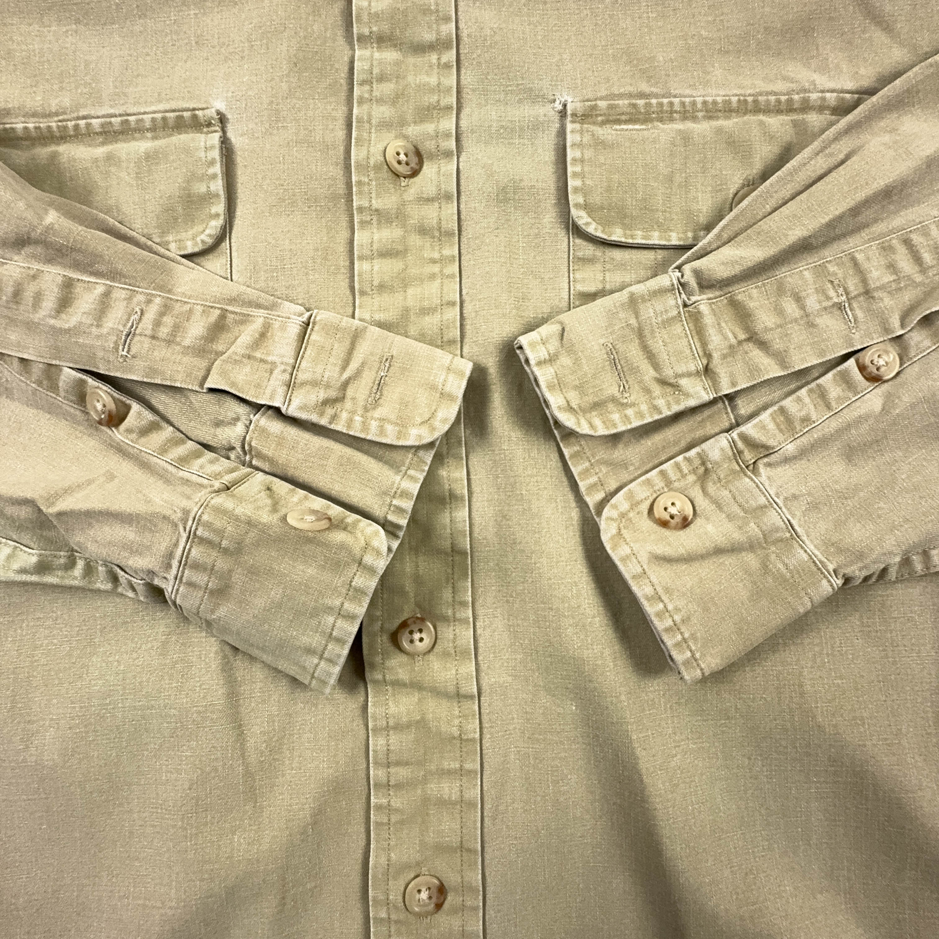 Camicia Ralph Lauren Vintage beige tinta unita - Taglia L uomo