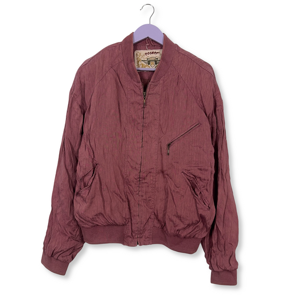 Giacca a vento Rosmer Vintage bordeaux con zip - Taglia M/L uomo