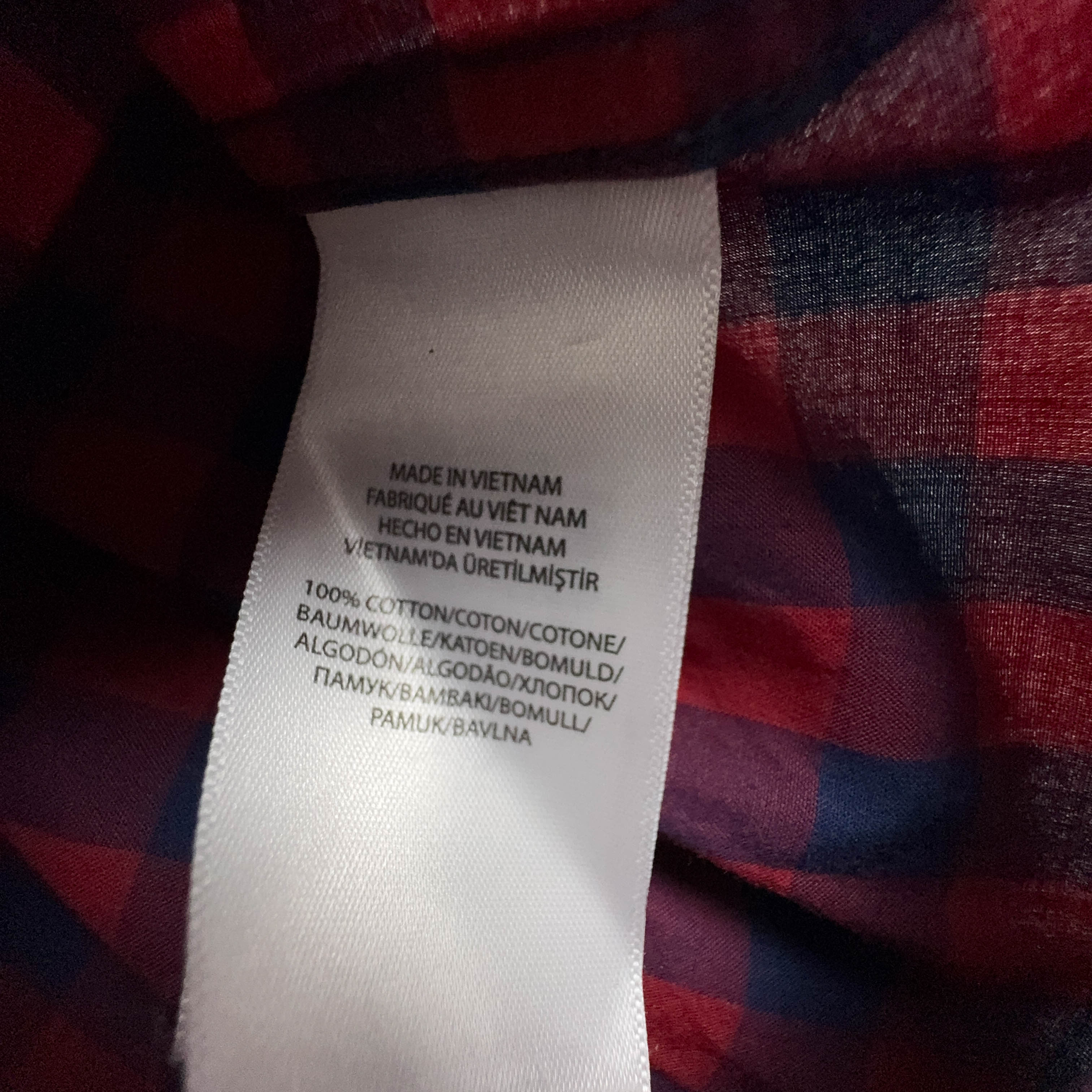 Camicia Ralph Lauren a quadri rossi e blu - Taglia S/M uomo